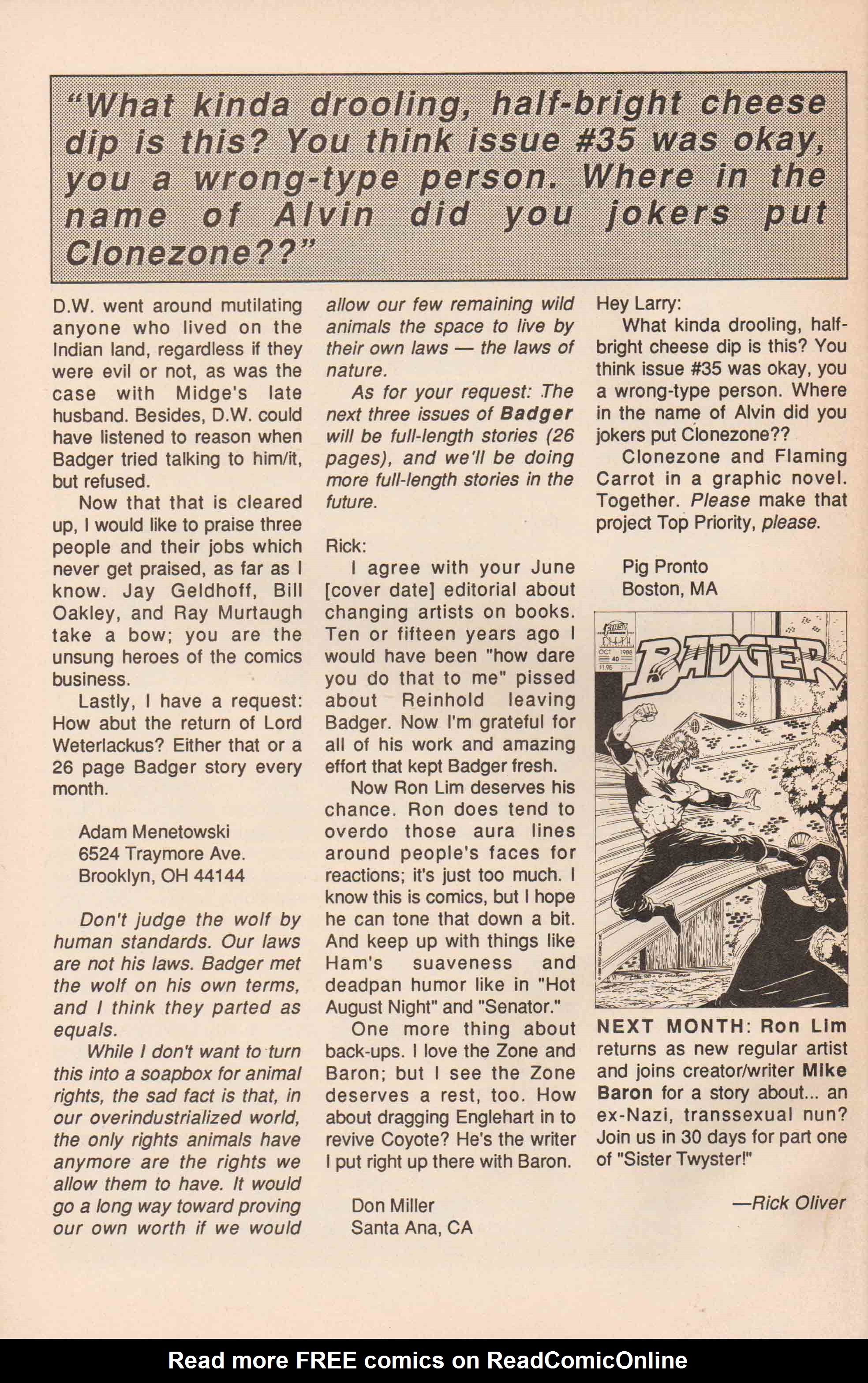 Read online The Badger comic -  Issue #39 - 33