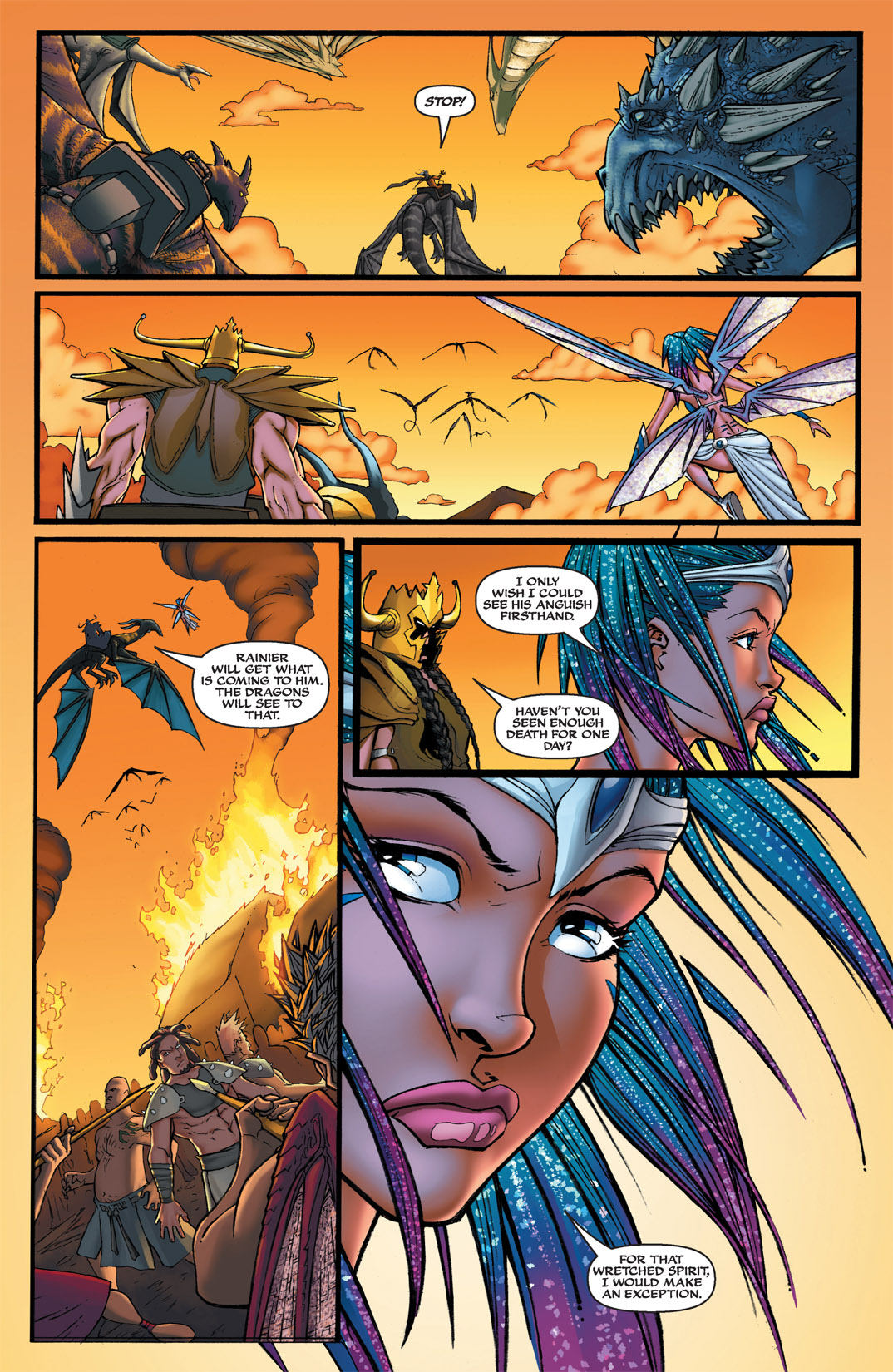 Read online Michael Turner's Soulfire: Dying Of The Light comic -  Issue # _TPB - 127