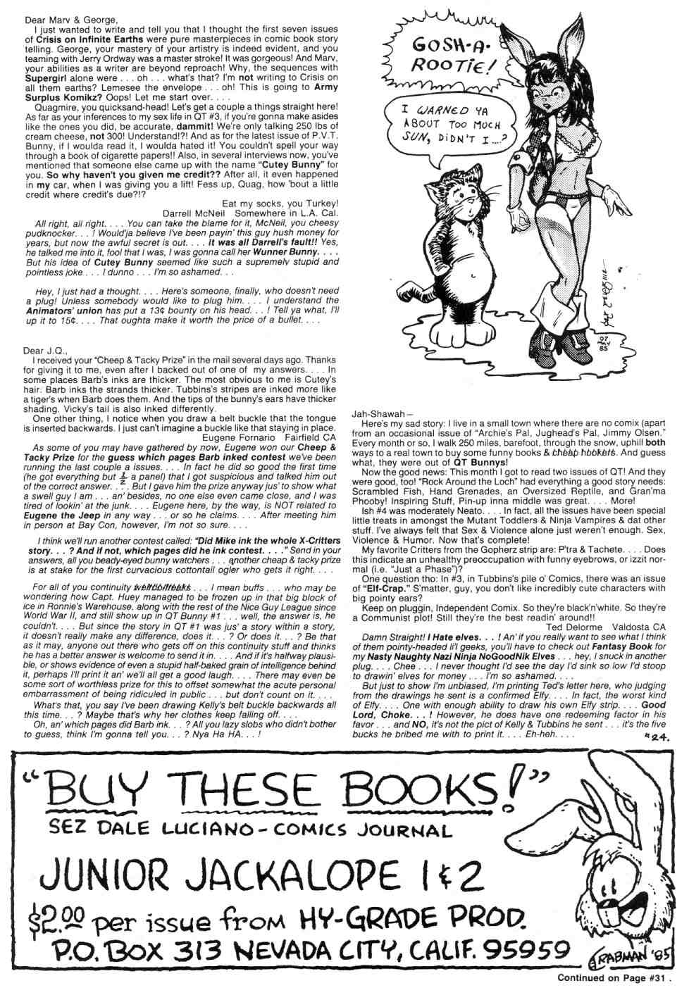 Read online Army  Surplus Komikz Featuring: Cutey Bunny comic -  Issue #5 - 26