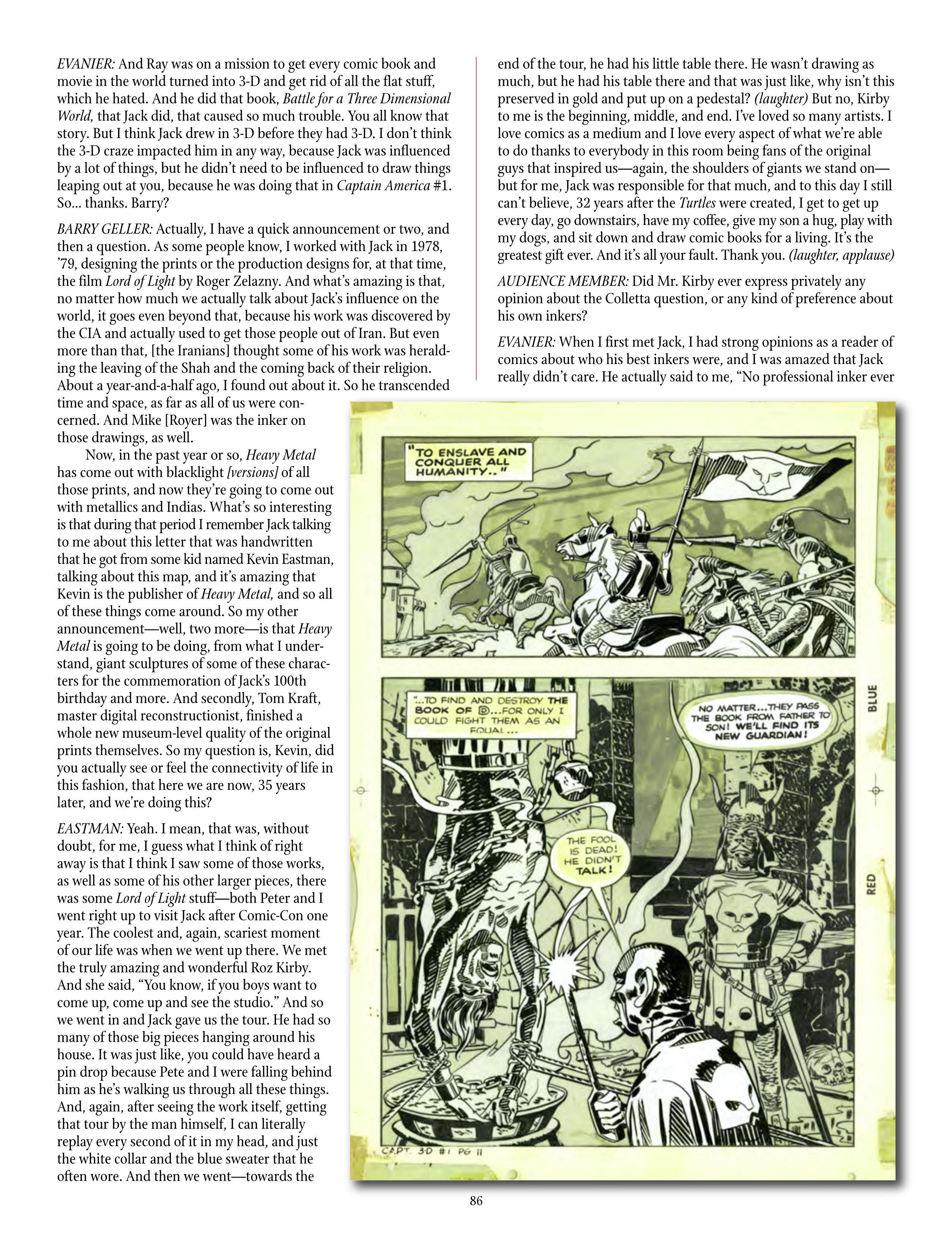 Read online The Jack Kirby Collector comic -  Issue #69 - 88