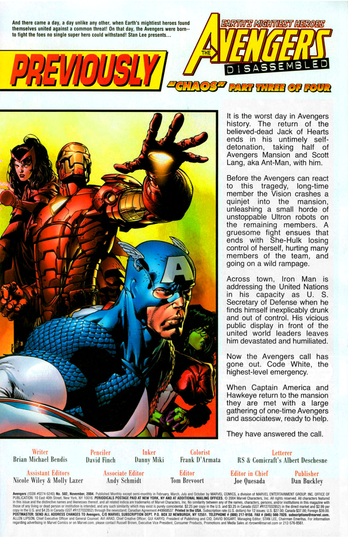 Read online The Avengers (1963) comic -  Issue #502 - 2