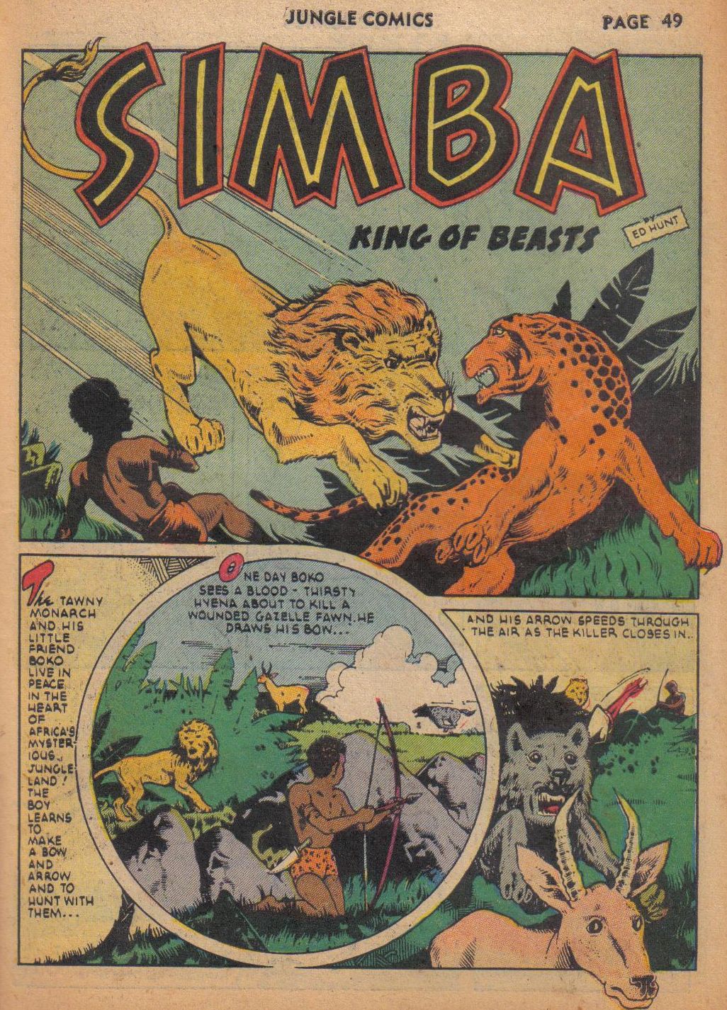 Read online Jungle Comics comic -  Issue #29 - 50