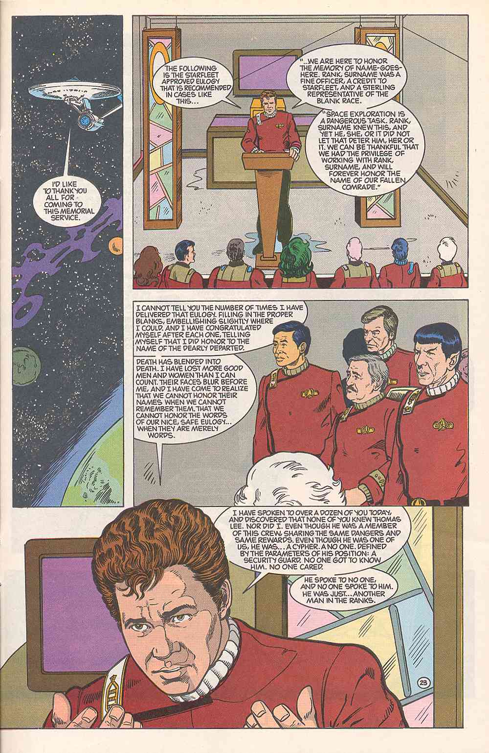 Read online Star Trek (1989) comic -  Issue #19 - 24