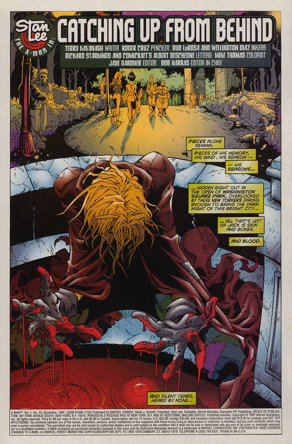 Read online X-Man comic -  Issue #32 - 3