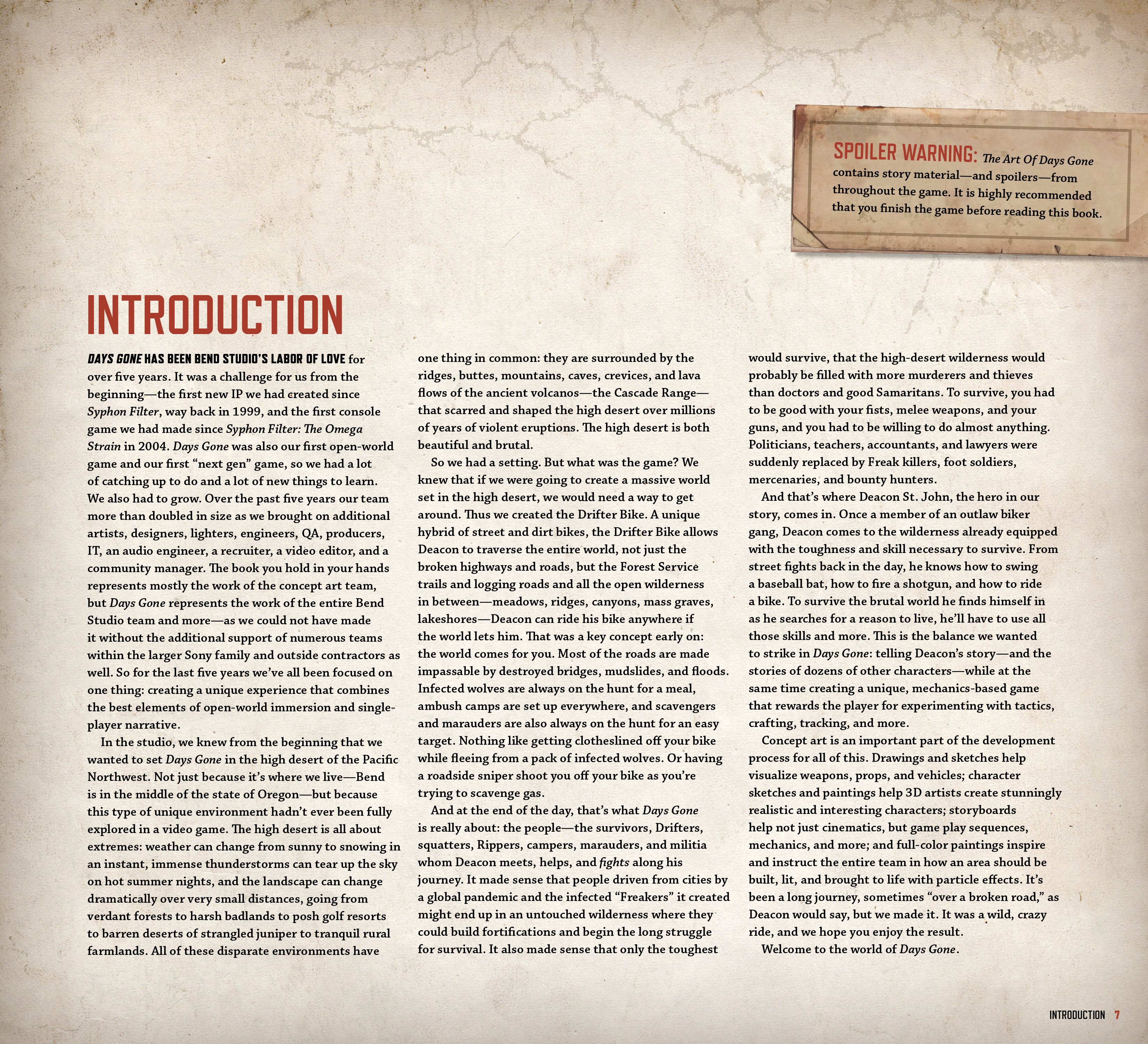 Read online The Art of Days Gone comic -  Issue # TPB (Part 1) - 9