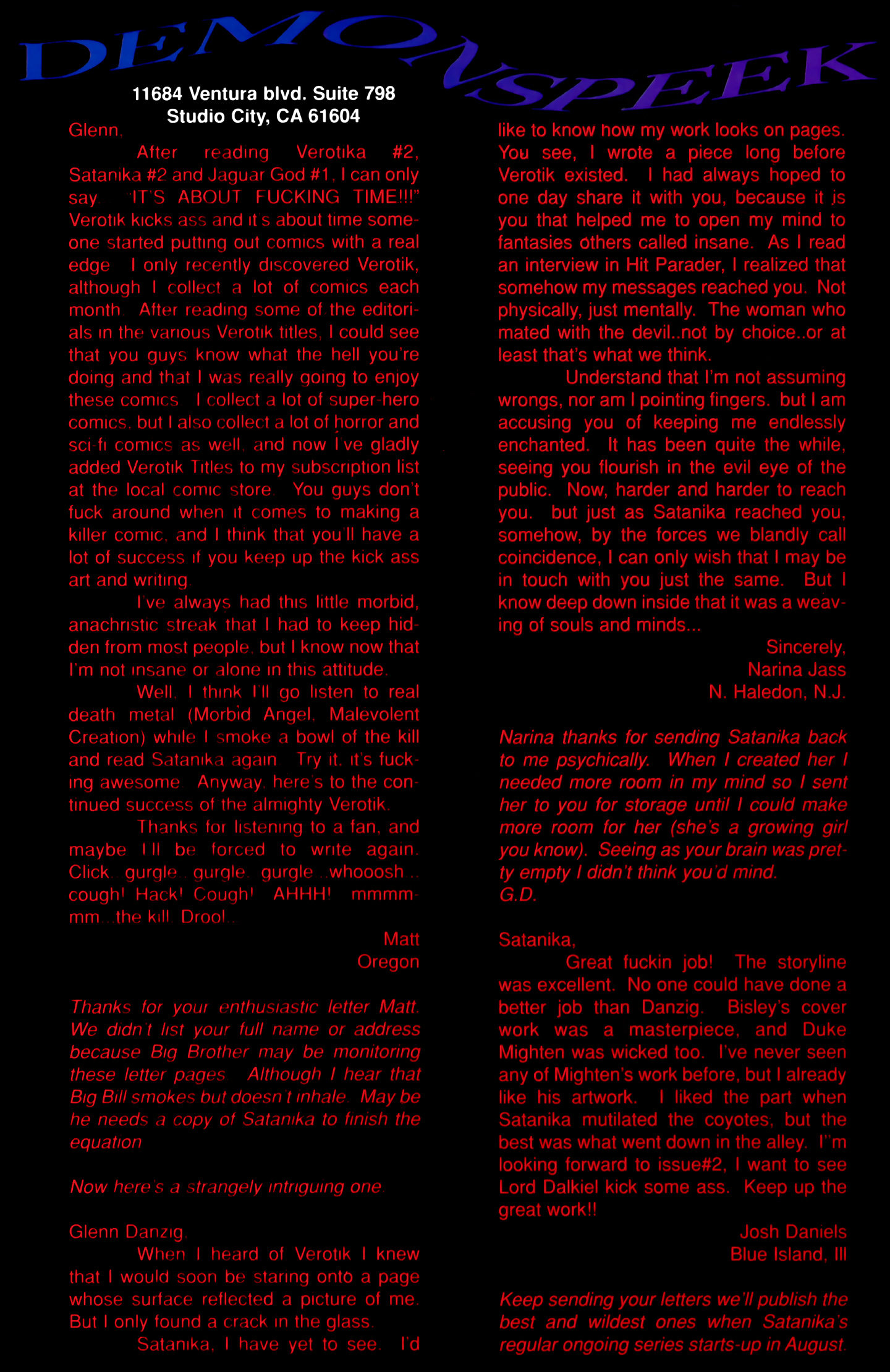 Read online Satanika comic -  Issue #3 - 25