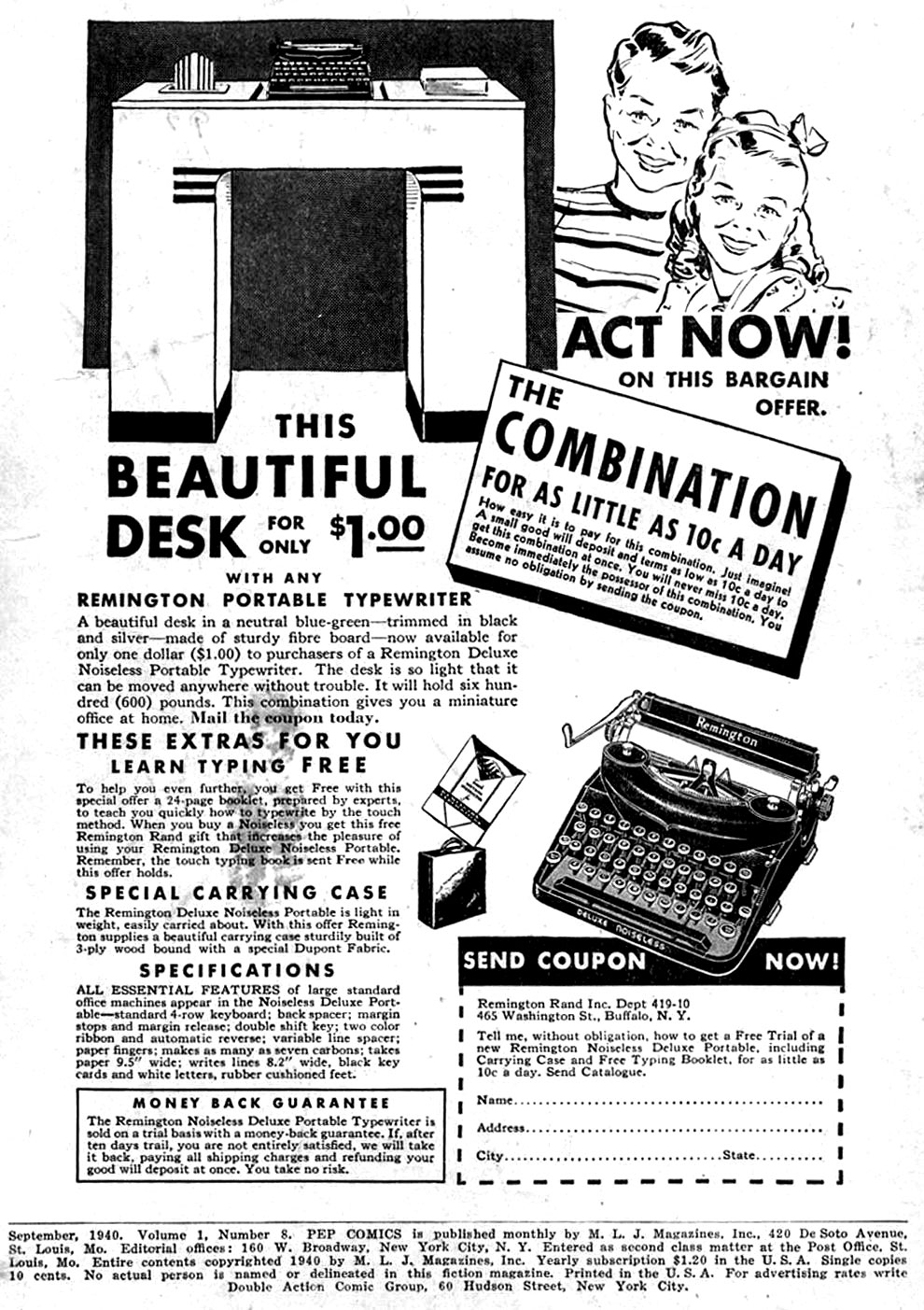 Read online Pep Comics comic -  Issue #8 - 2