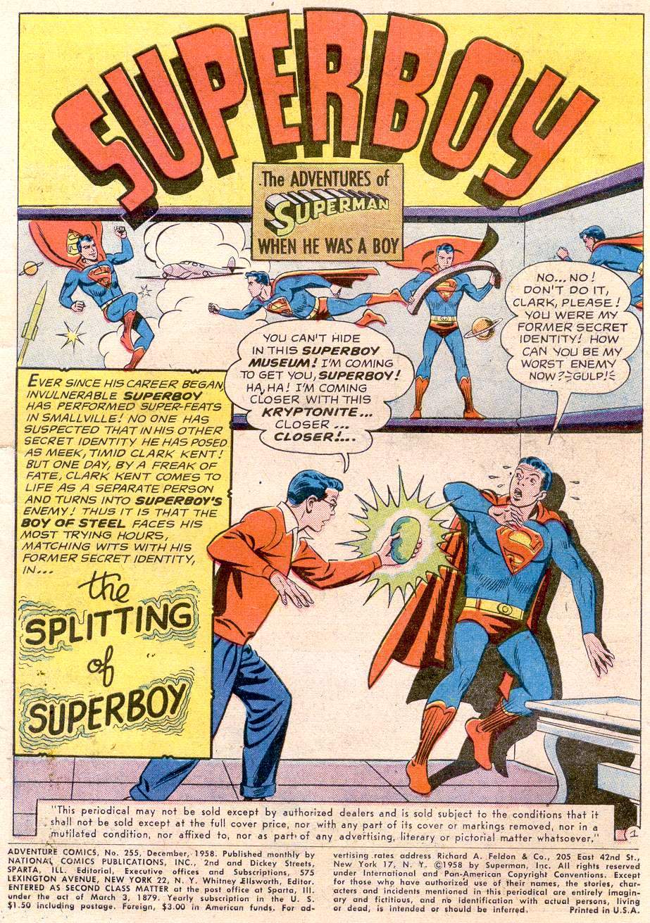Adventure Comics (1938) issue 255 - Page 3