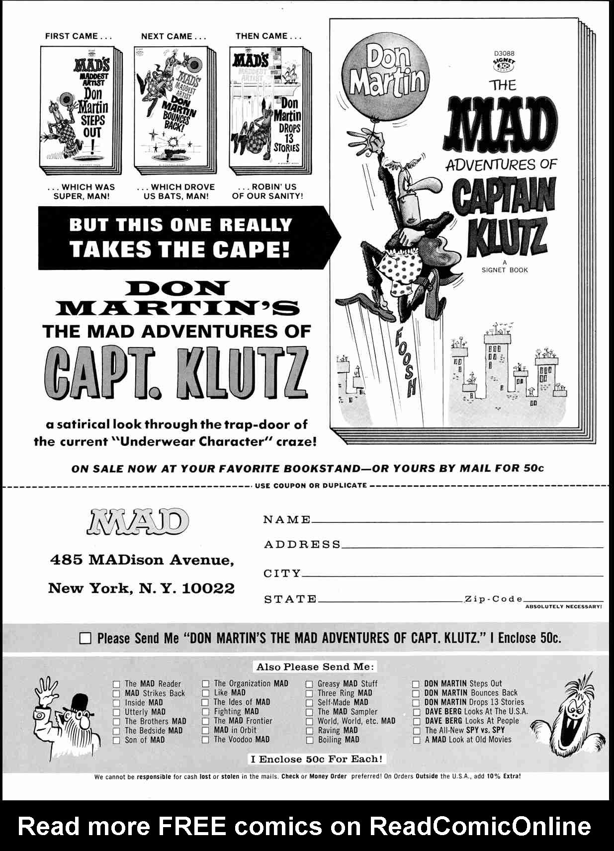 Read online MAD comic -  Issue #110 - 2