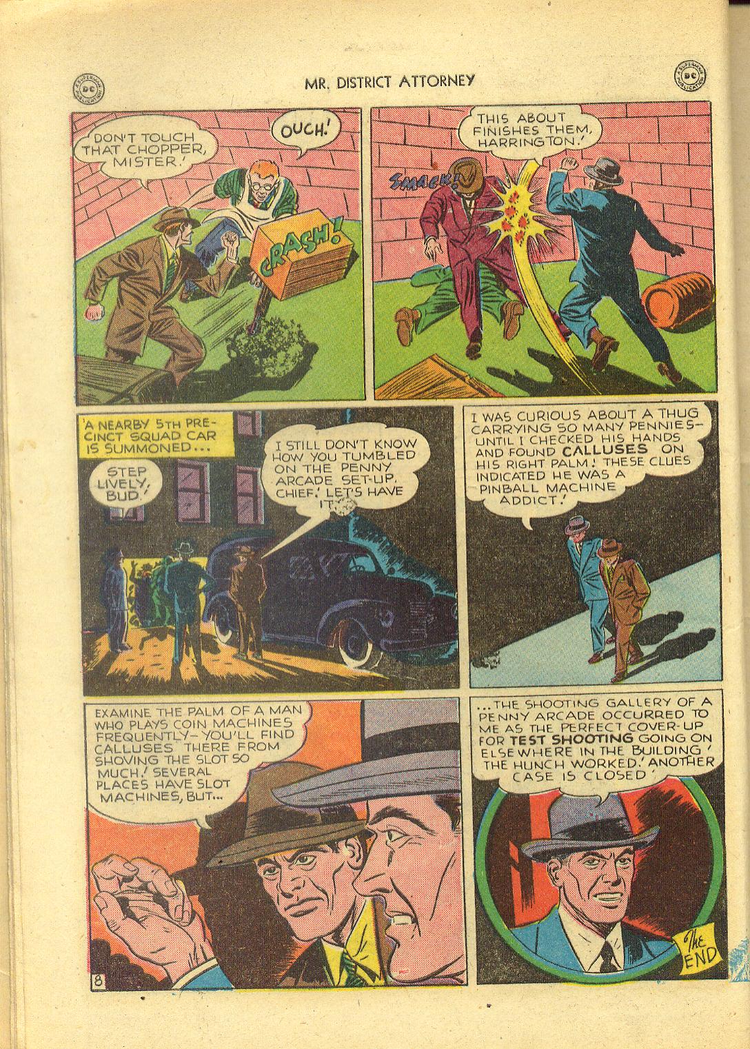 Read online Mr. District Attorney comic -  Issue #4 - 10