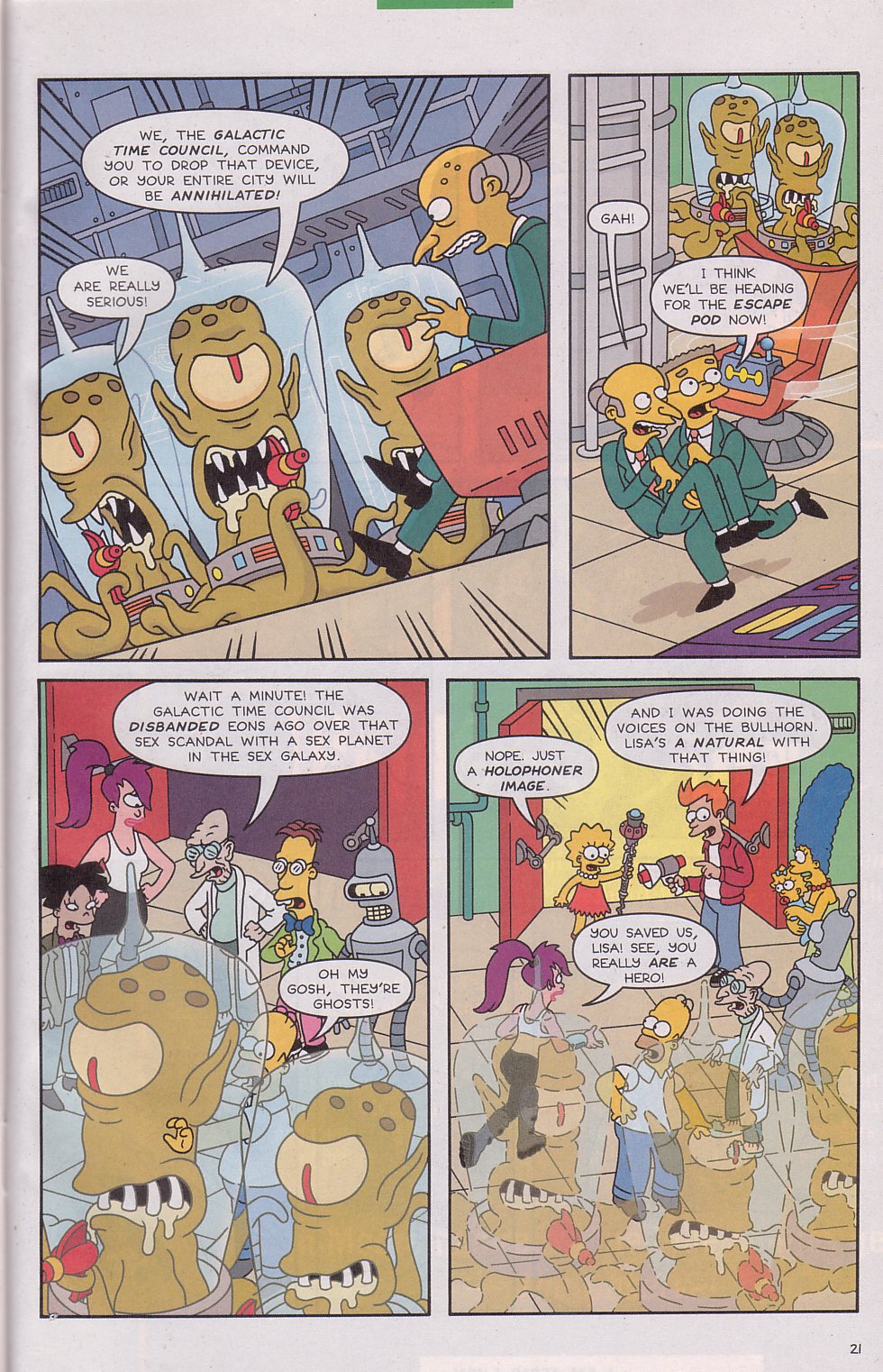 Read online The Futurama/Simpsons Infinitely Secret Crossover Crisis comic -  Issue #2 - 24