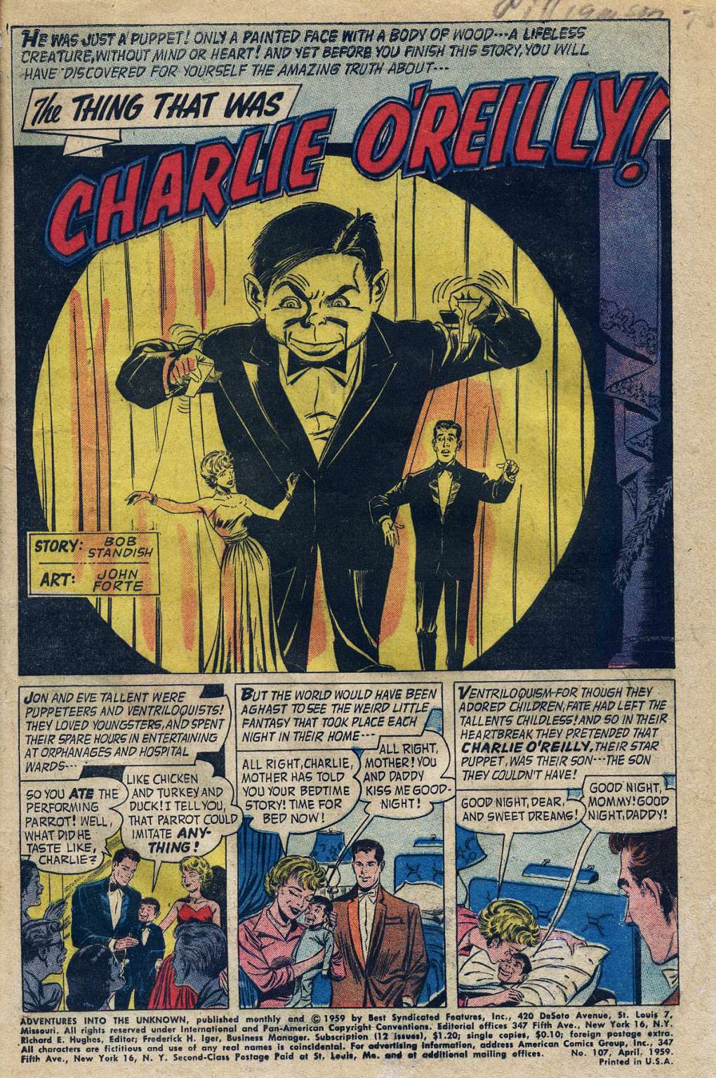 Read online Adventures Into The Unknown comic -  Issue #107 - 3