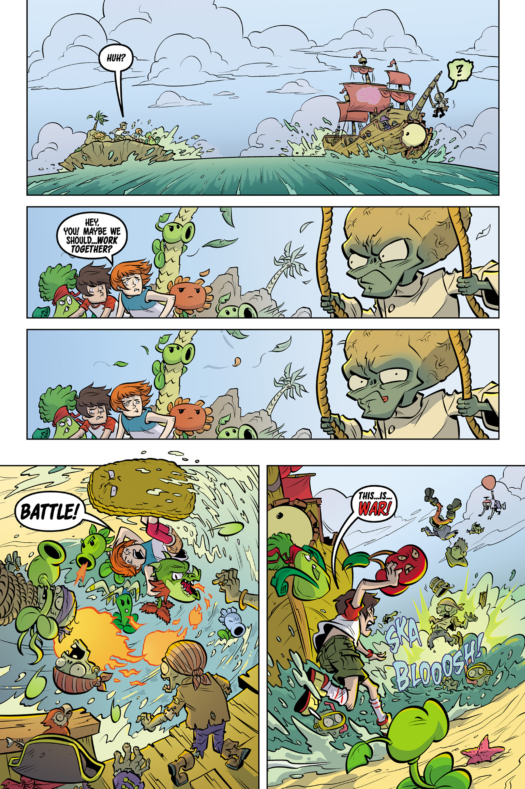 Read online Plants vs. Zombies: Timepocalypse comic -  Issue #5 - 10