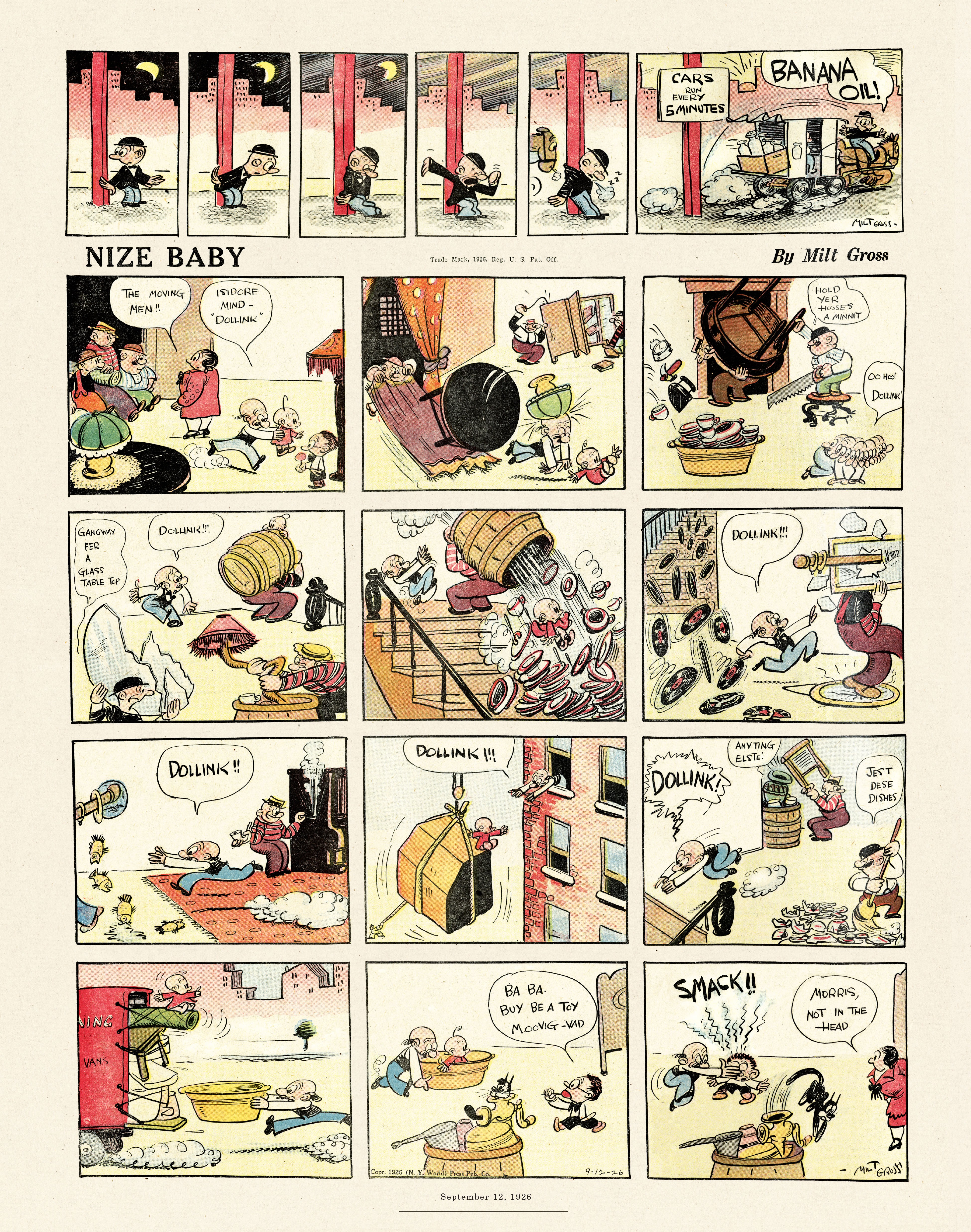 Read online Gross Exaggerations: The Meshuga Comic Strips of Milt Gross comic -  Issue # TPB - 20