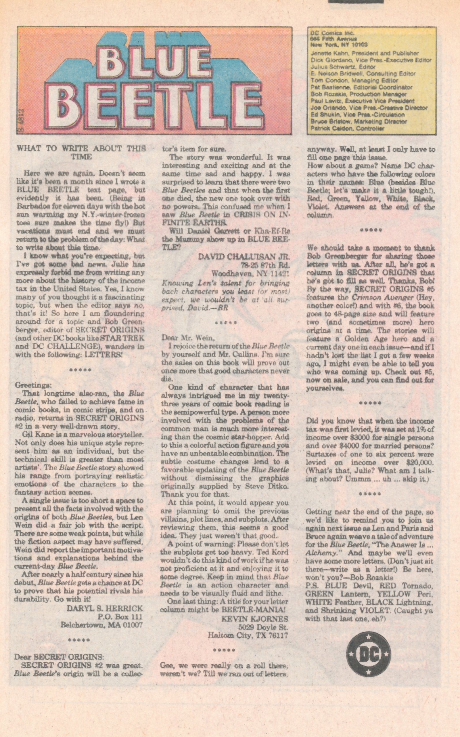 Read online Blue Beetle (1986) comic -  Issue #3 - 33
