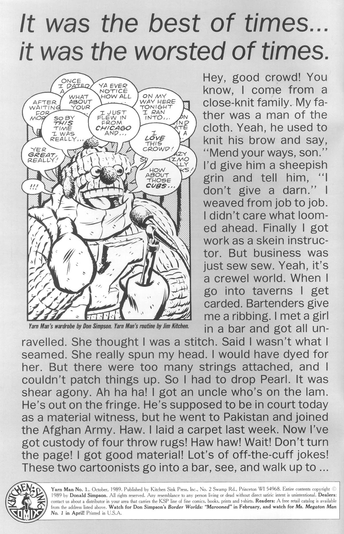 Read online Yarn Man comic -  Issue # Full - 2