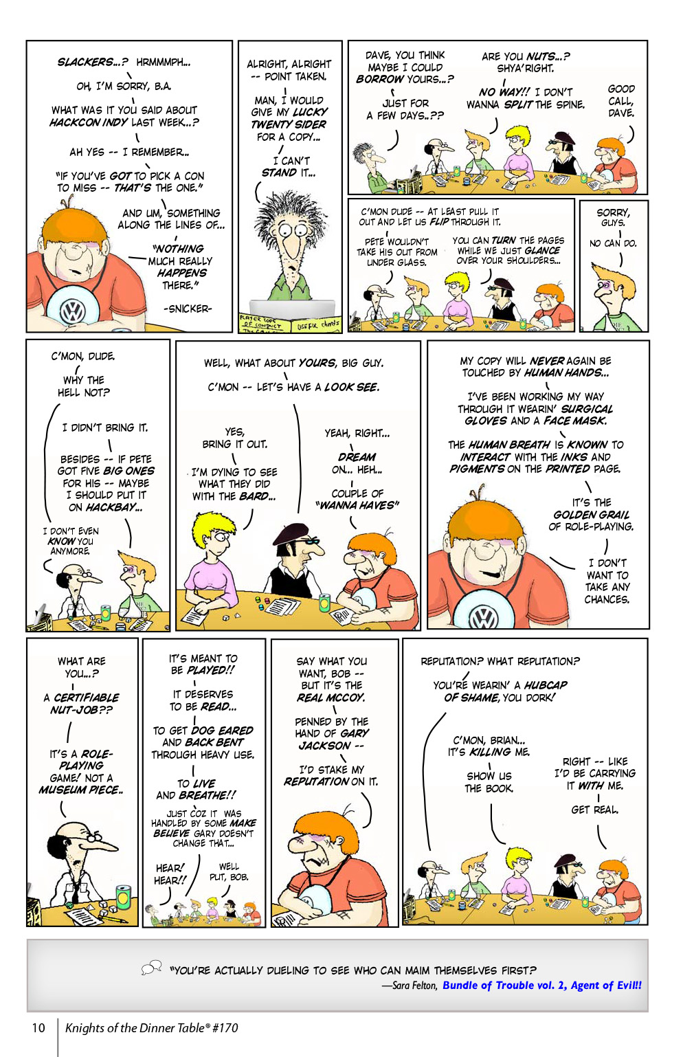 Read online Knights of the Dinner Table comic -  Issue #170 - 12