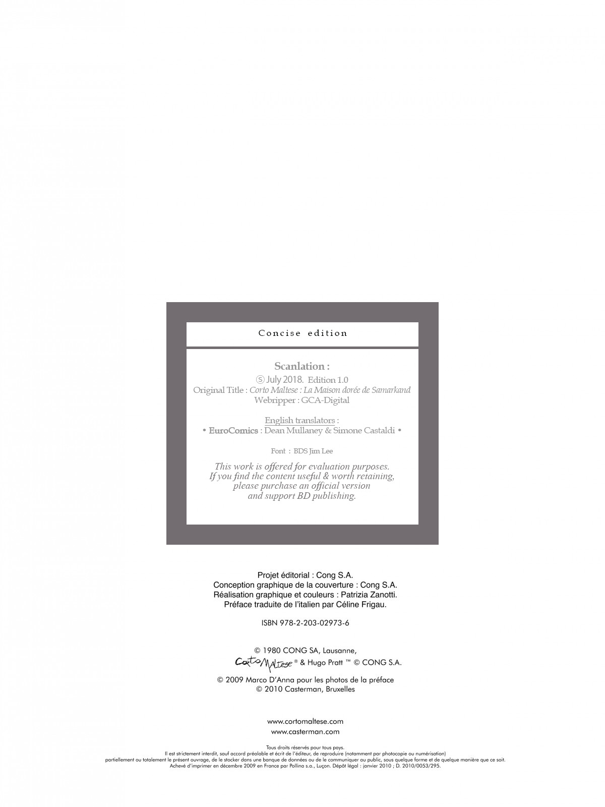 Read online Corto Maltese comic -  Issue # TPB 11 - 5