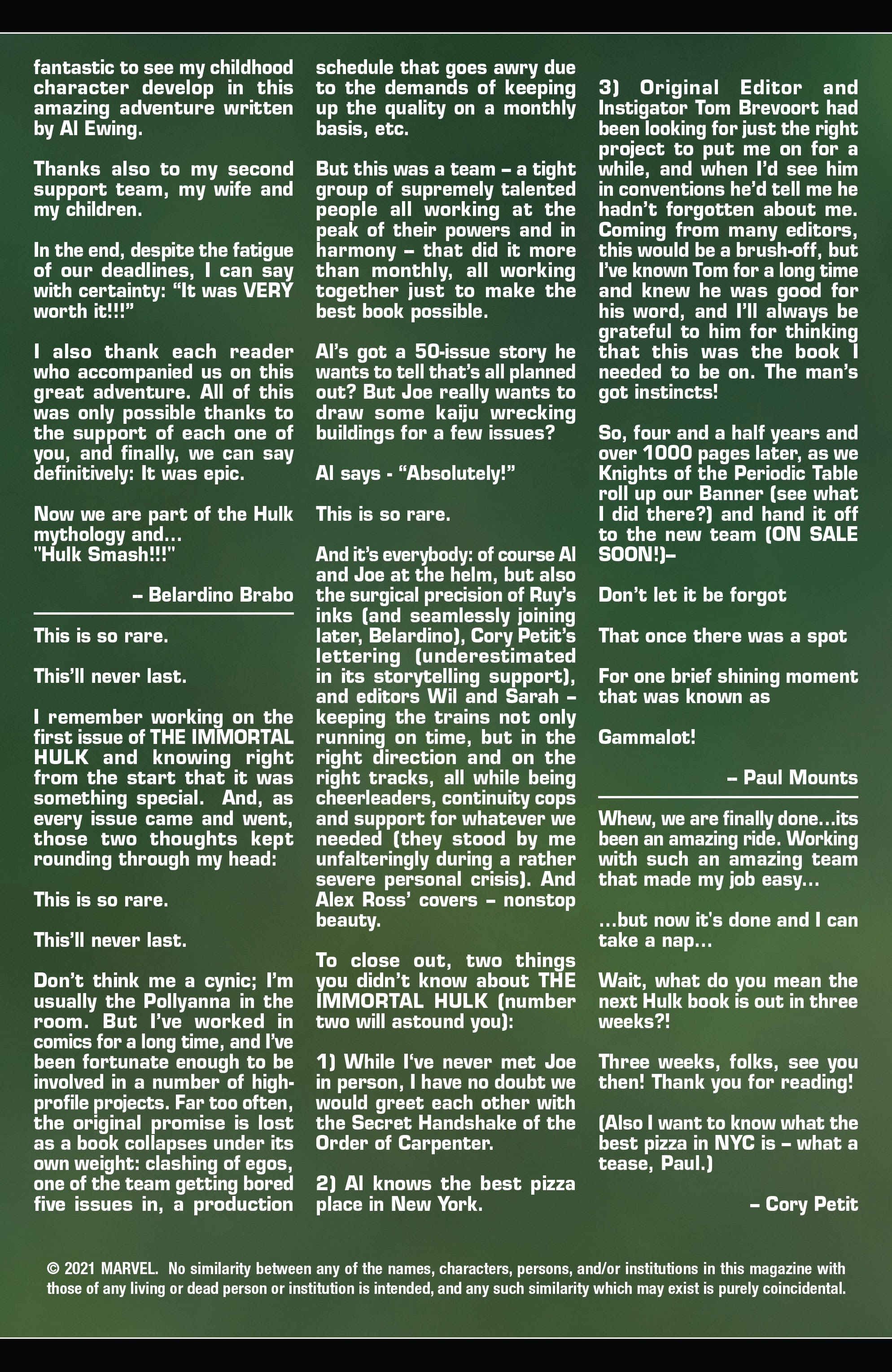 Read online Immortal Hulk comic -  Issue #50 - 83