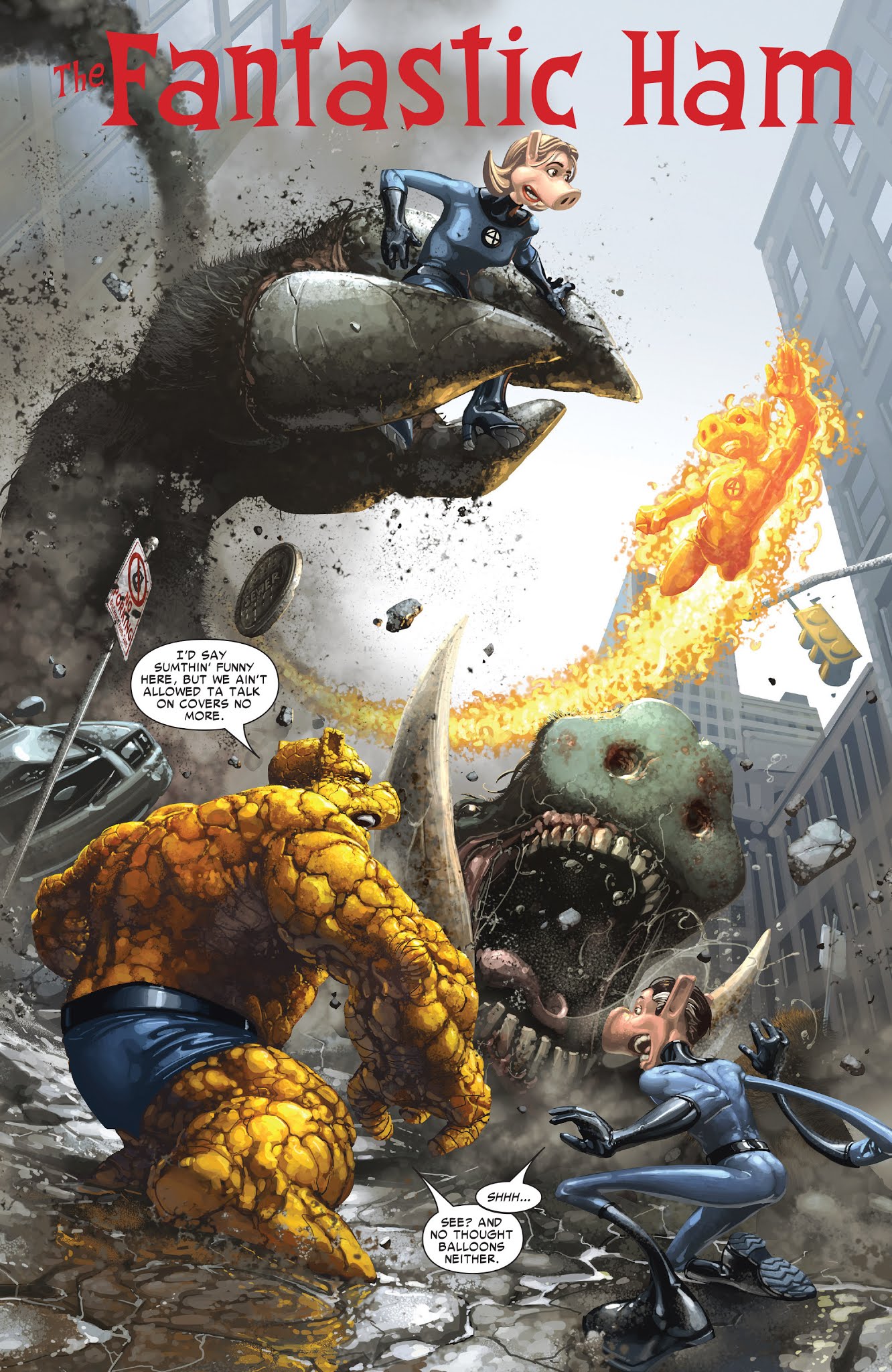 Read online Ultimate Civil War: Spider-Ham comic -  Issue # Full - 18