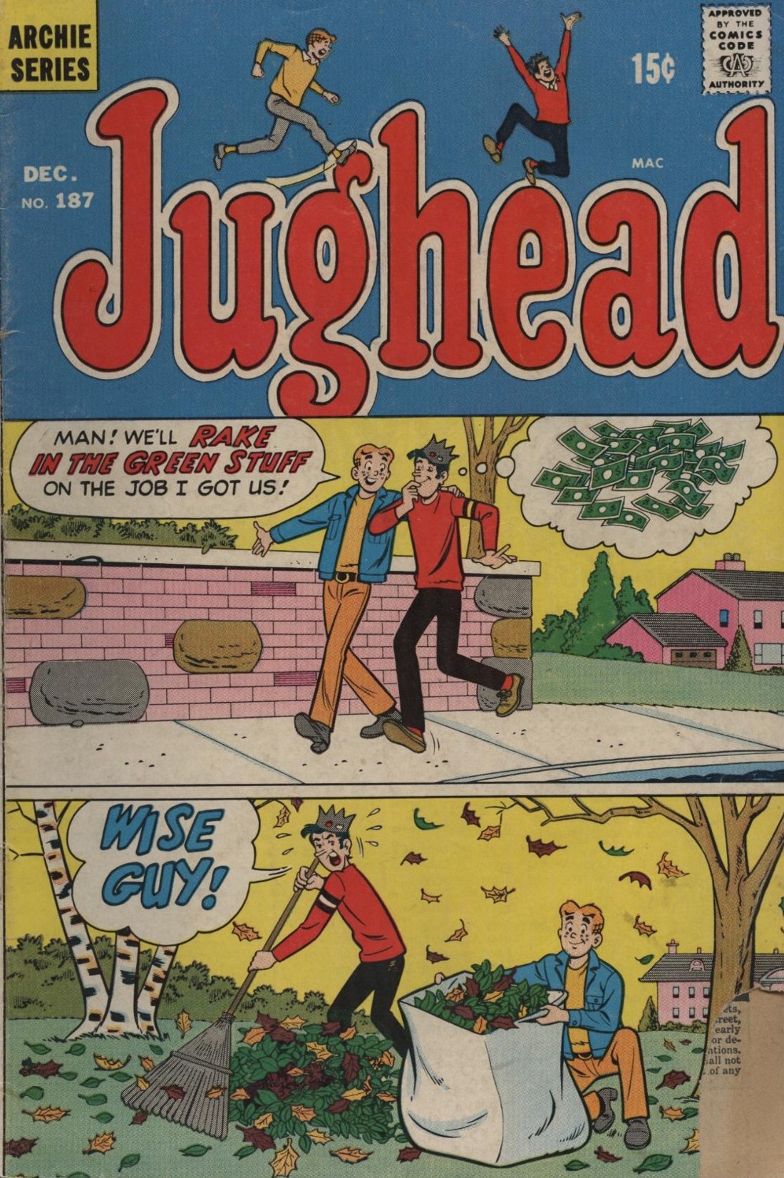 Read online Jughead (1965) comic -  Issue #187 - 1