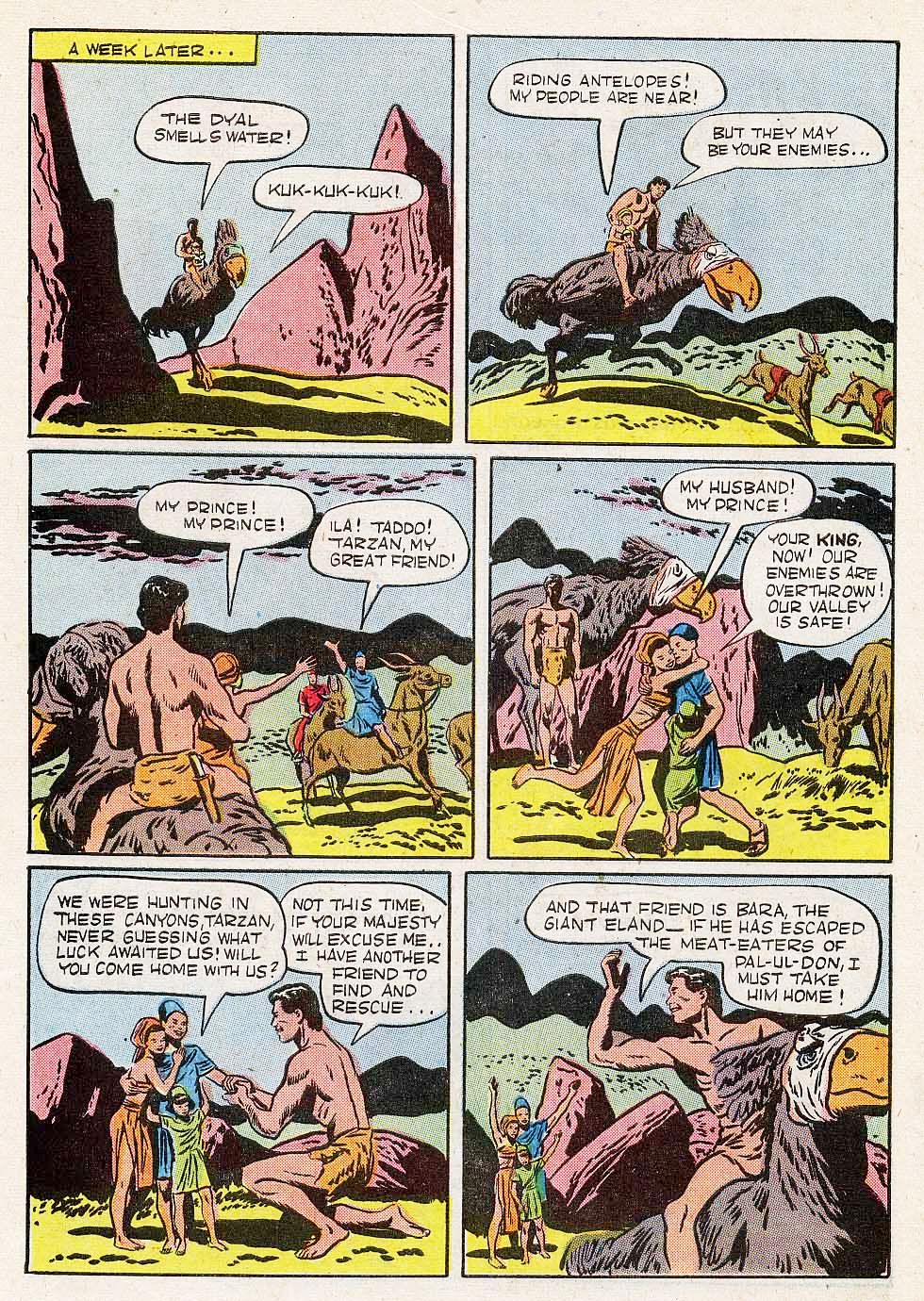 Read online Tarzan (1948) comic -  Issue #18 - 42