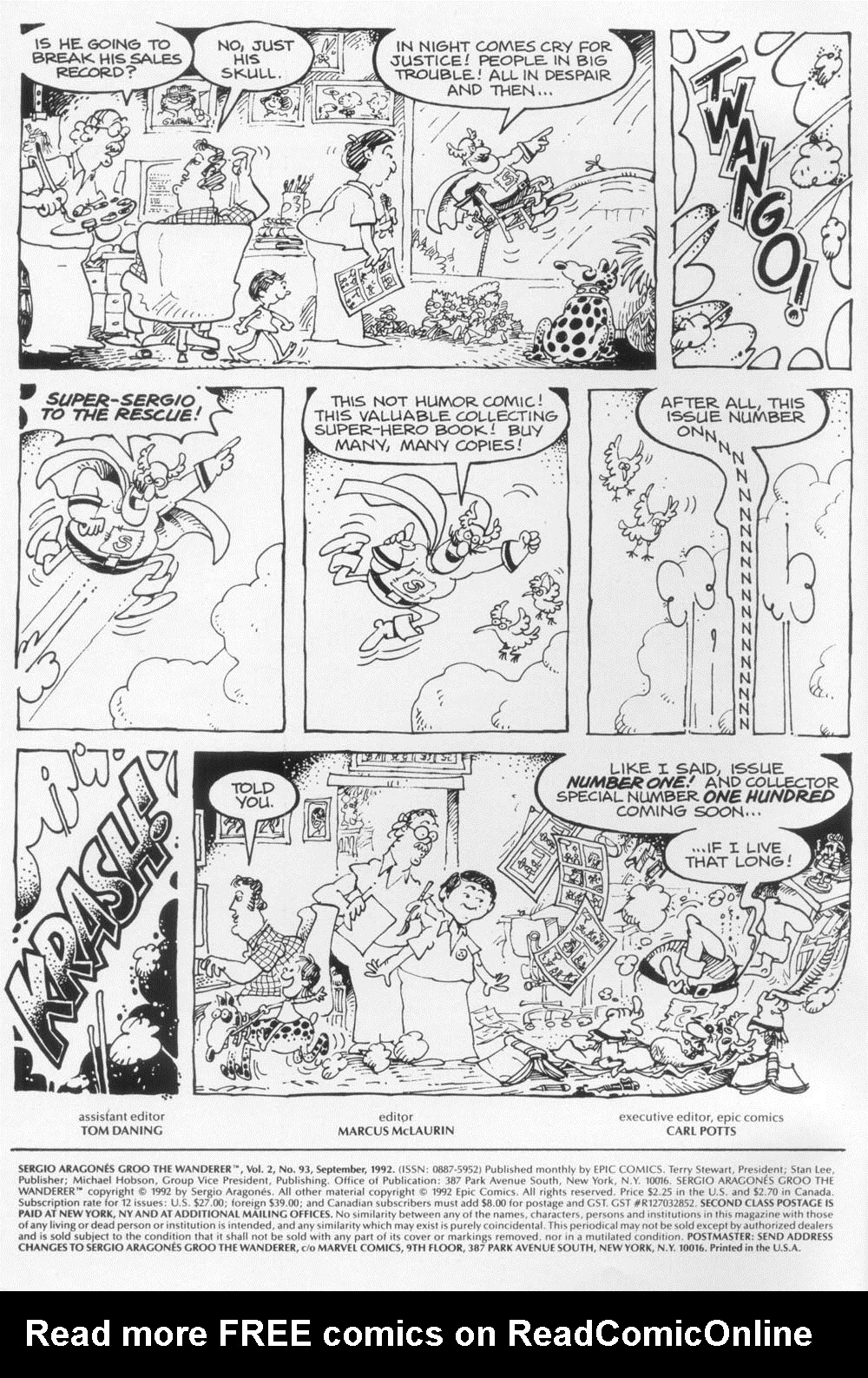 Read online Sergio Aragonés Groo the Wanderer comic -  Issue #93 - 2