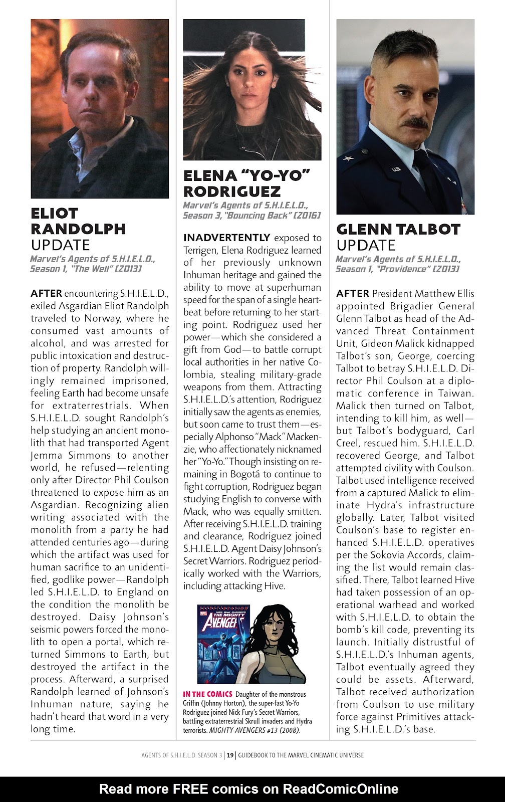 Guidebook to the Marvel Cinematic Universe - Marvel's Agents of S.H.I.E.L.D. Season Three issue Full - Page 21