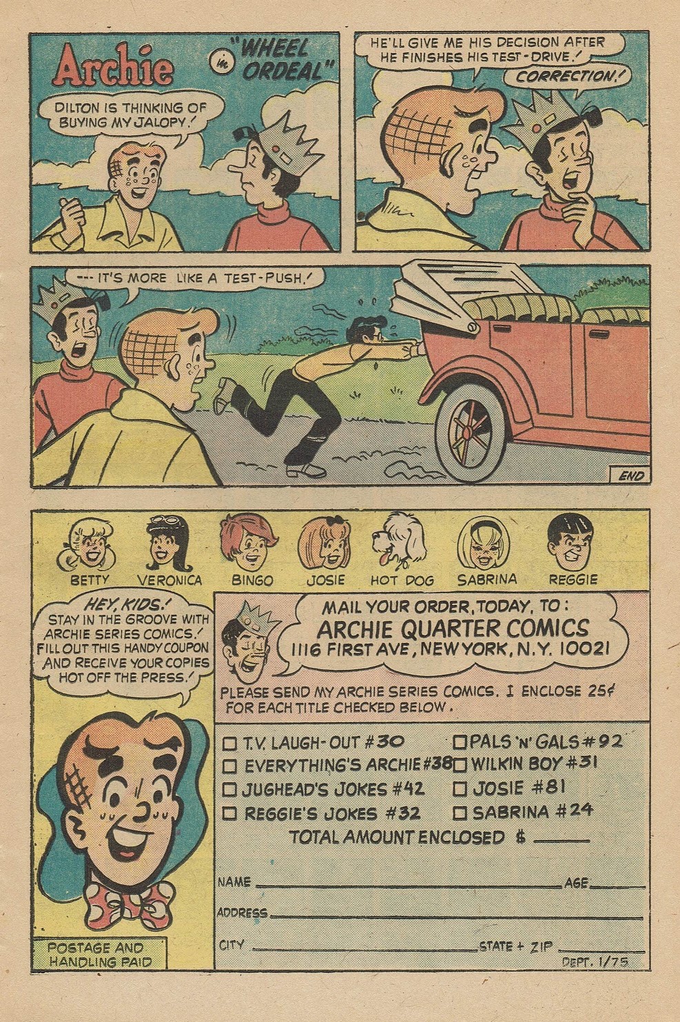 Read online Archie's Joke Book Magazine comic -  Issue #204 - 17
