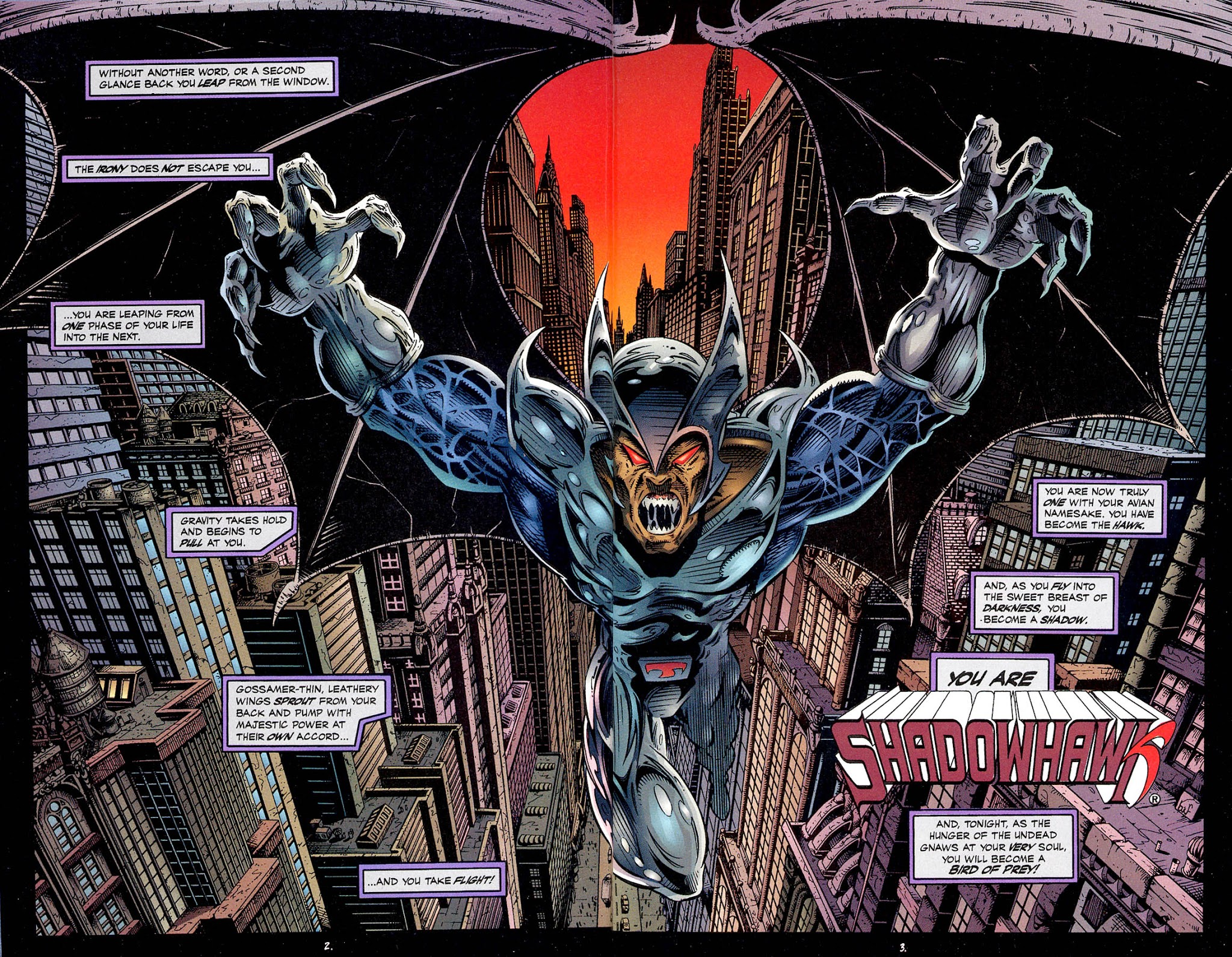 Read online Shadowhawk/Vampirella: Creatures of the Night comic -  Issue # Full - 4