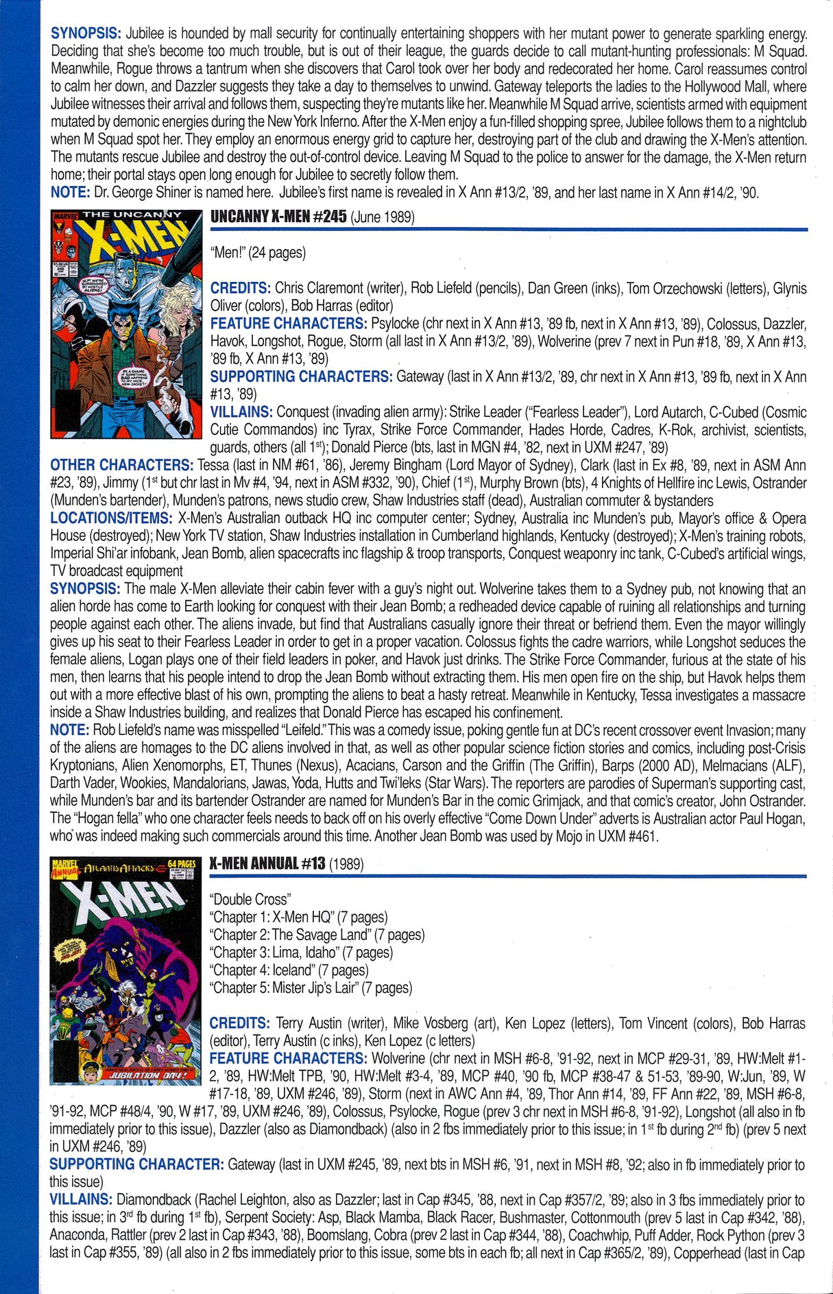 Read online Official Index to the Marvel Universe comic -  Issue #6 - 54