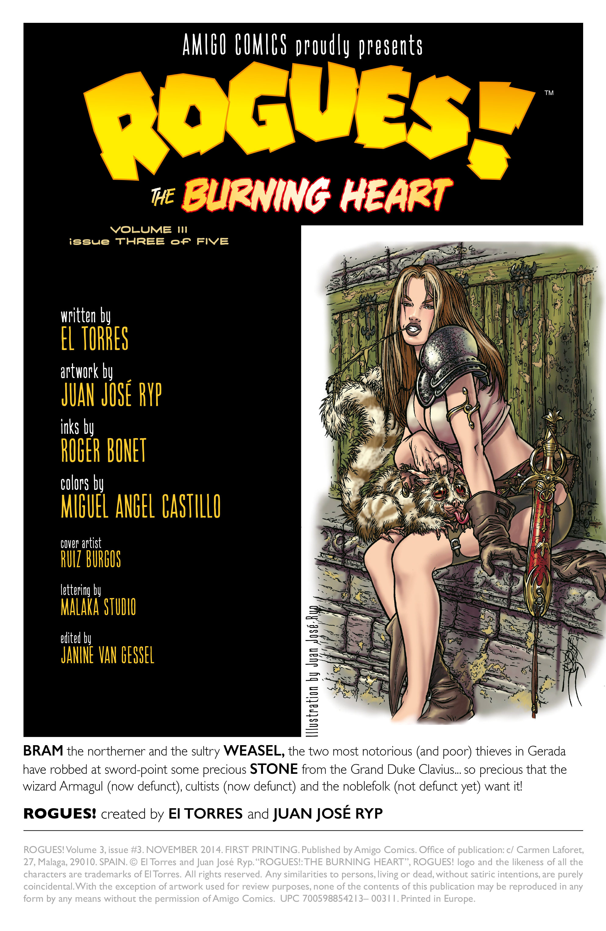 Read online Rogues!: The Burning Heart comic -  Issue #3 - 2