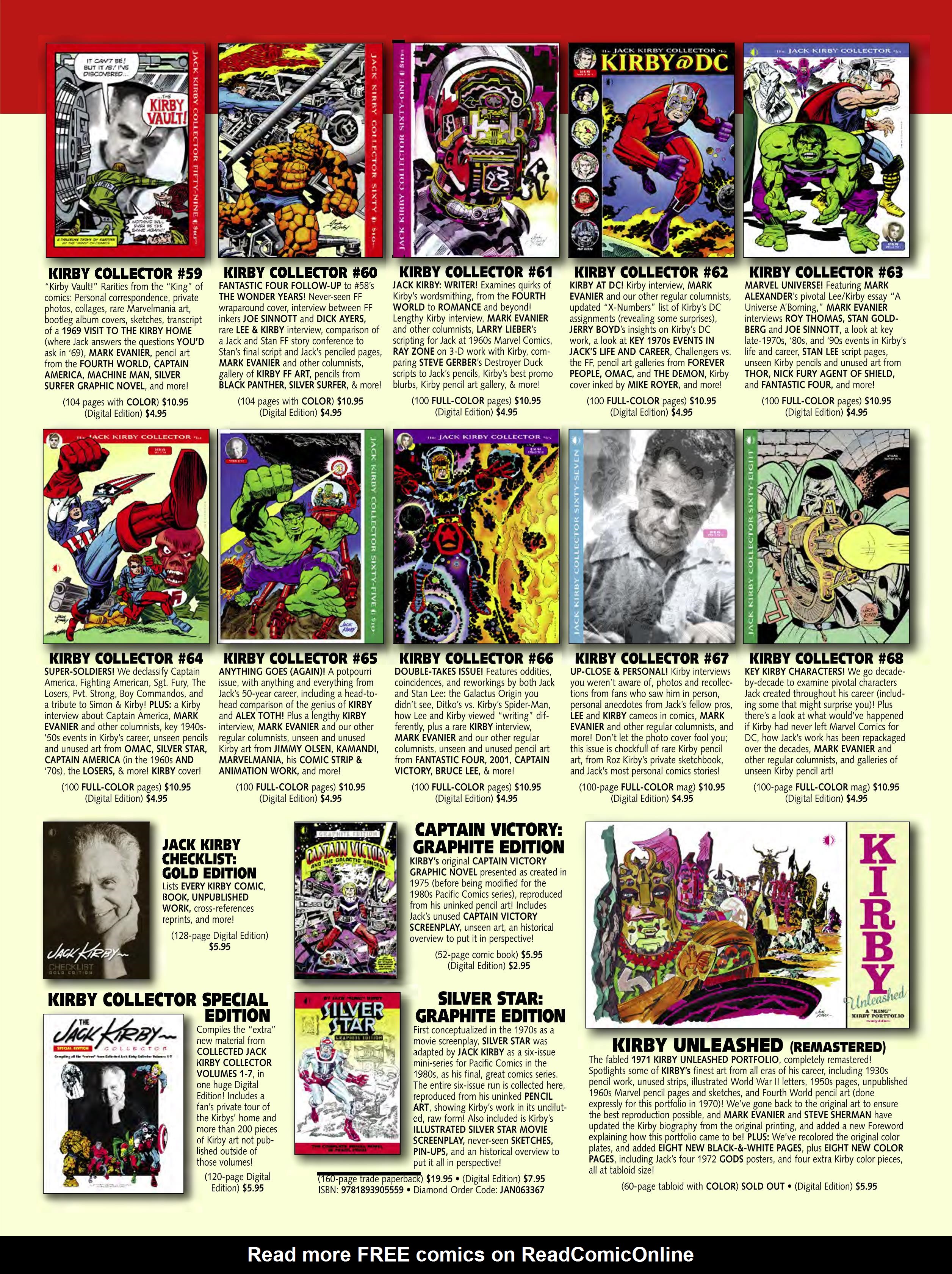 Read online The Jack Kirby Collector comic -  Issue #69 - 93