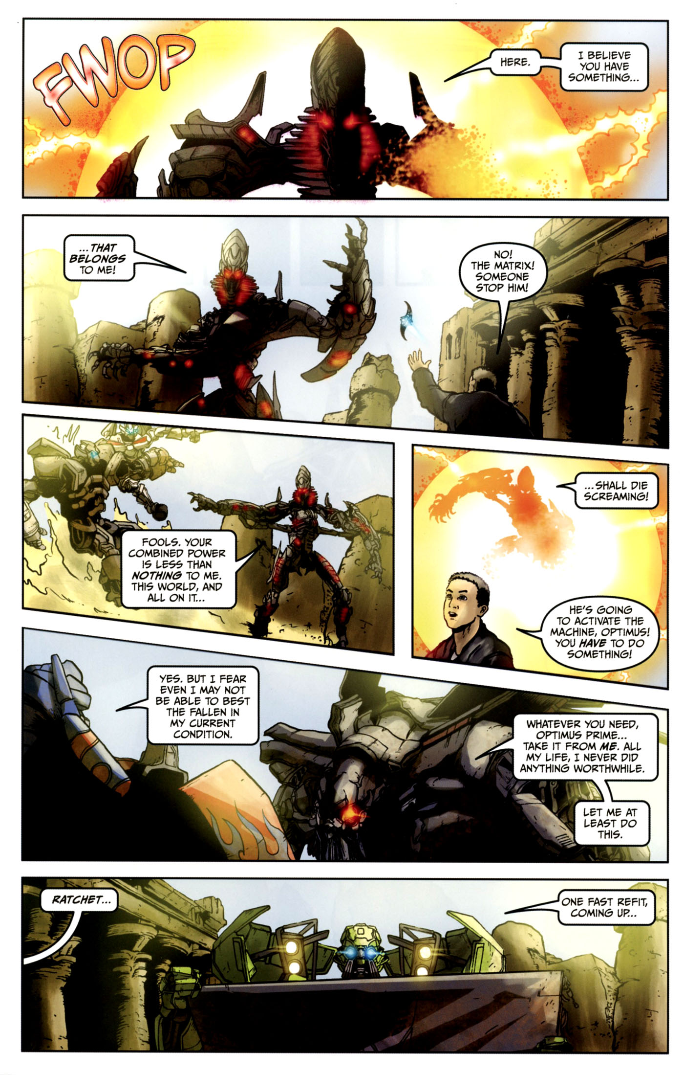 Read online Transformers: Revenge of the Fallen — Official Movie Adaptation comic -  Issue #4 - 21