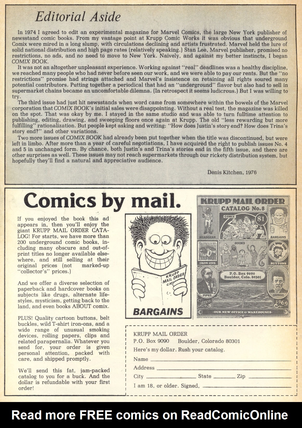 Read online Comix Book comic -  Issue #4 - 2