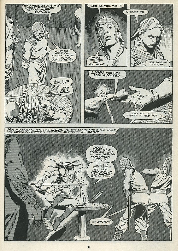 Read online The Savage Sword Of Conan comic -  Issue #172 - 49
