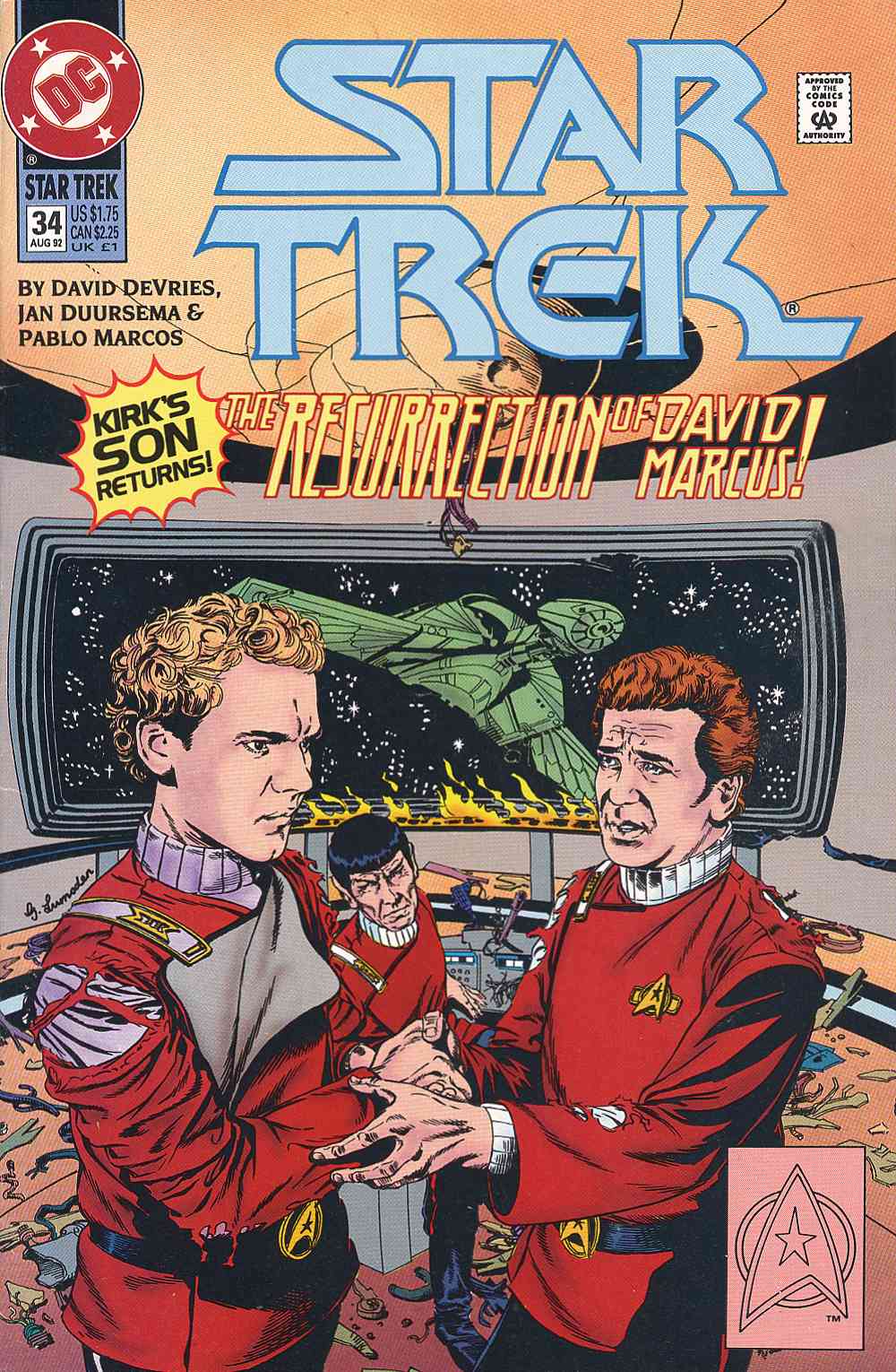 Read online Star Trek (1989) comic -  Issue #34 - 1