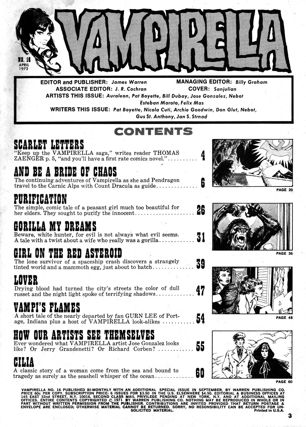 Read online Vampirella (1969) comic -  Issue #16 - 3
