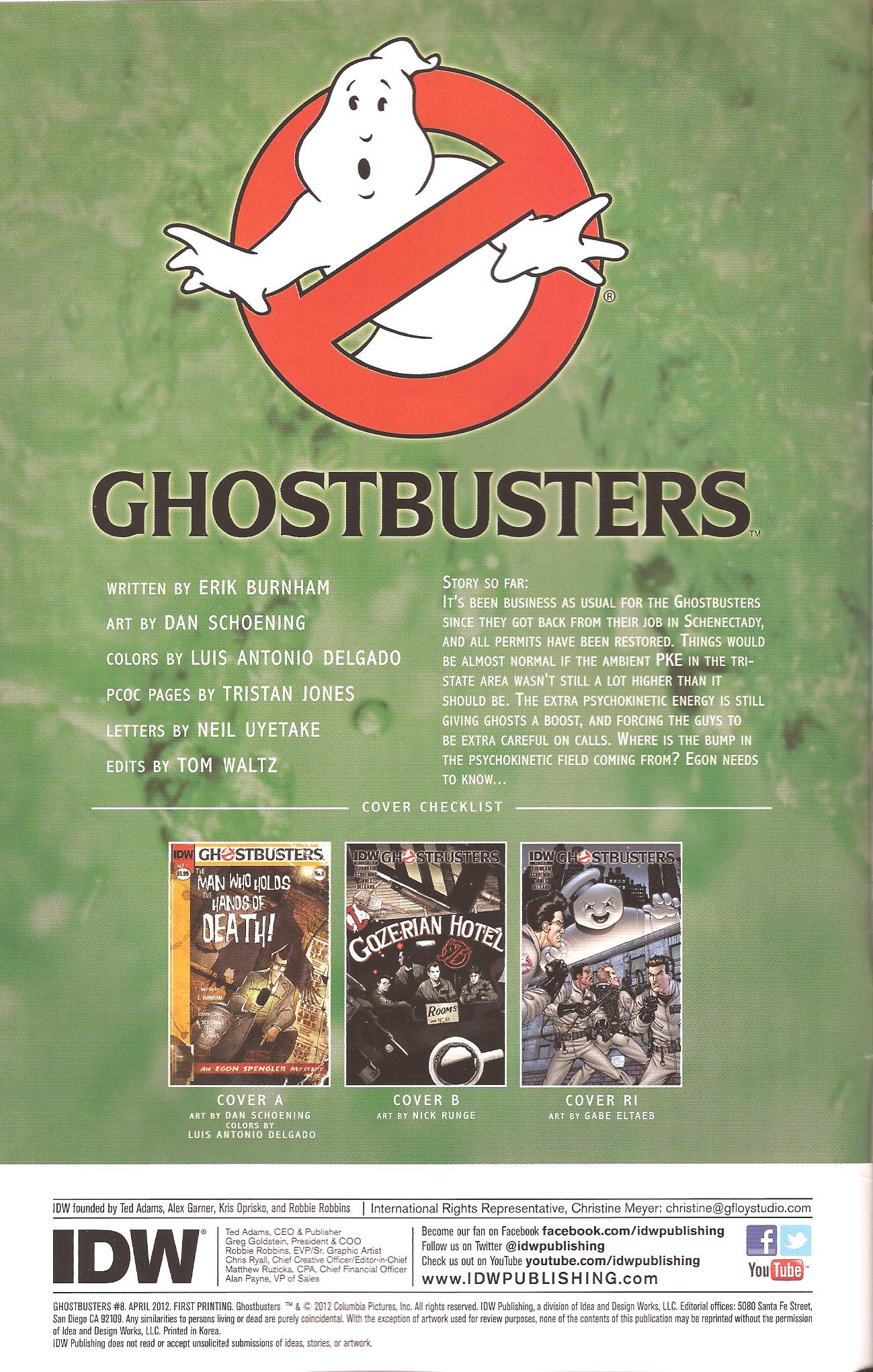 Read online Ghostbusters (2011) comic -  Issue #8 - 1