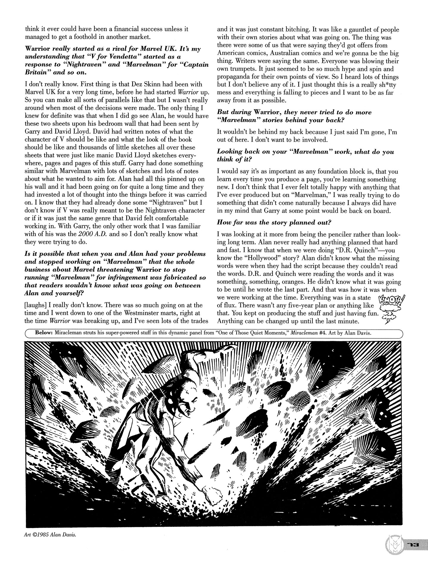 Read online Kimota!: The Miracleman Companion comic -  Issue # Full - 74