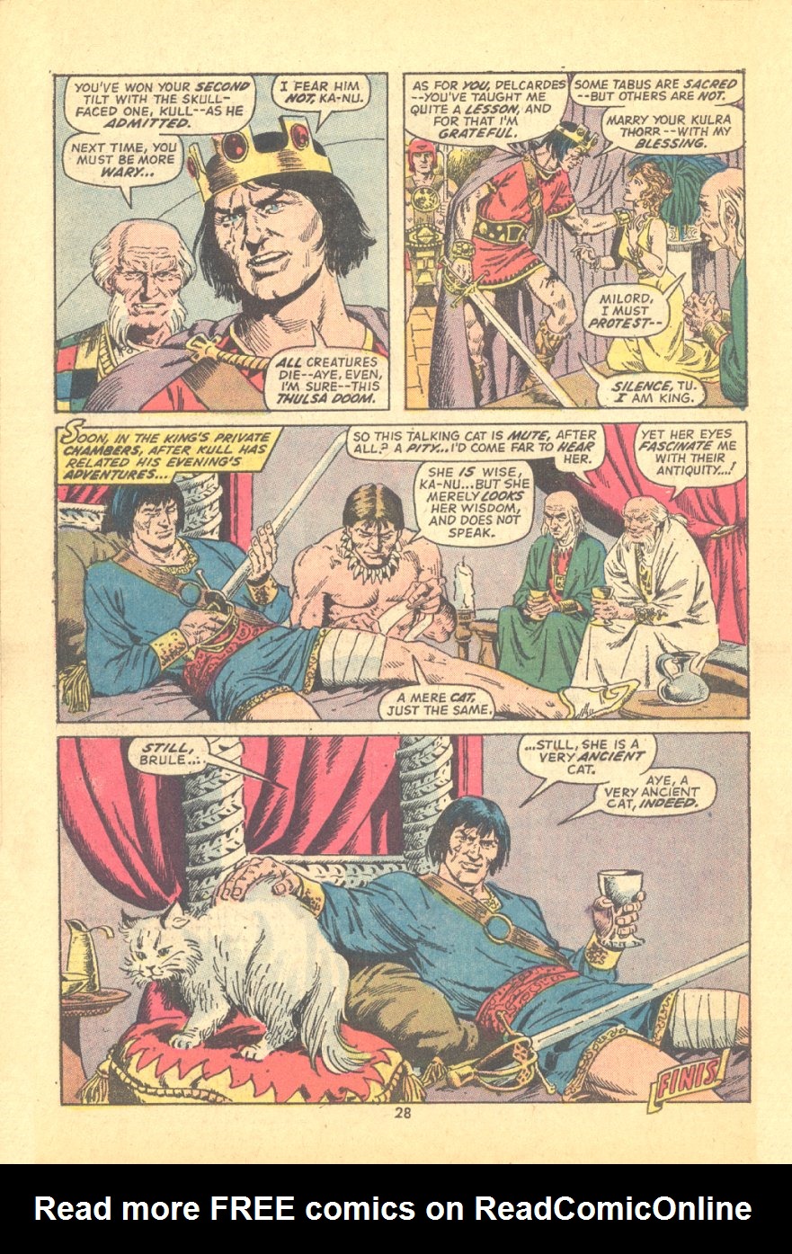 Read online Kull, the Conqueror (1971) comic -  Issue #7 - 21