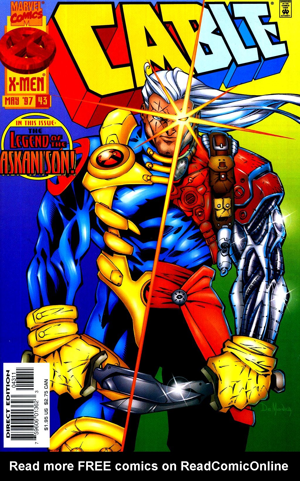 Read online Cable (1993) comic -  Issue #43 - 1