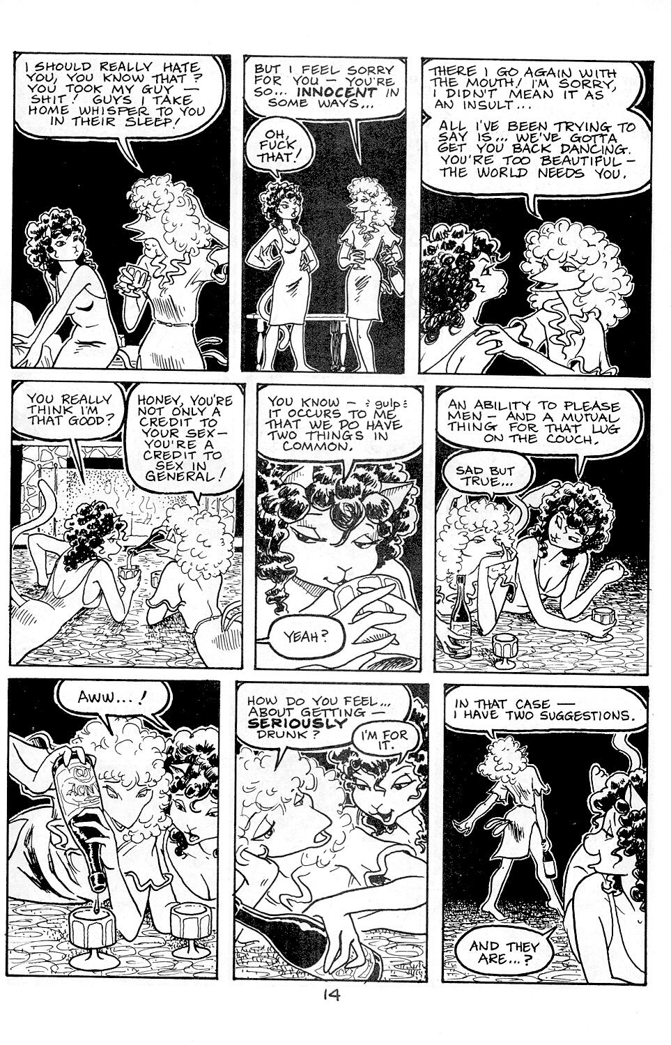 Omaha the Cat Dancer (1986) issue 1 - Page 17