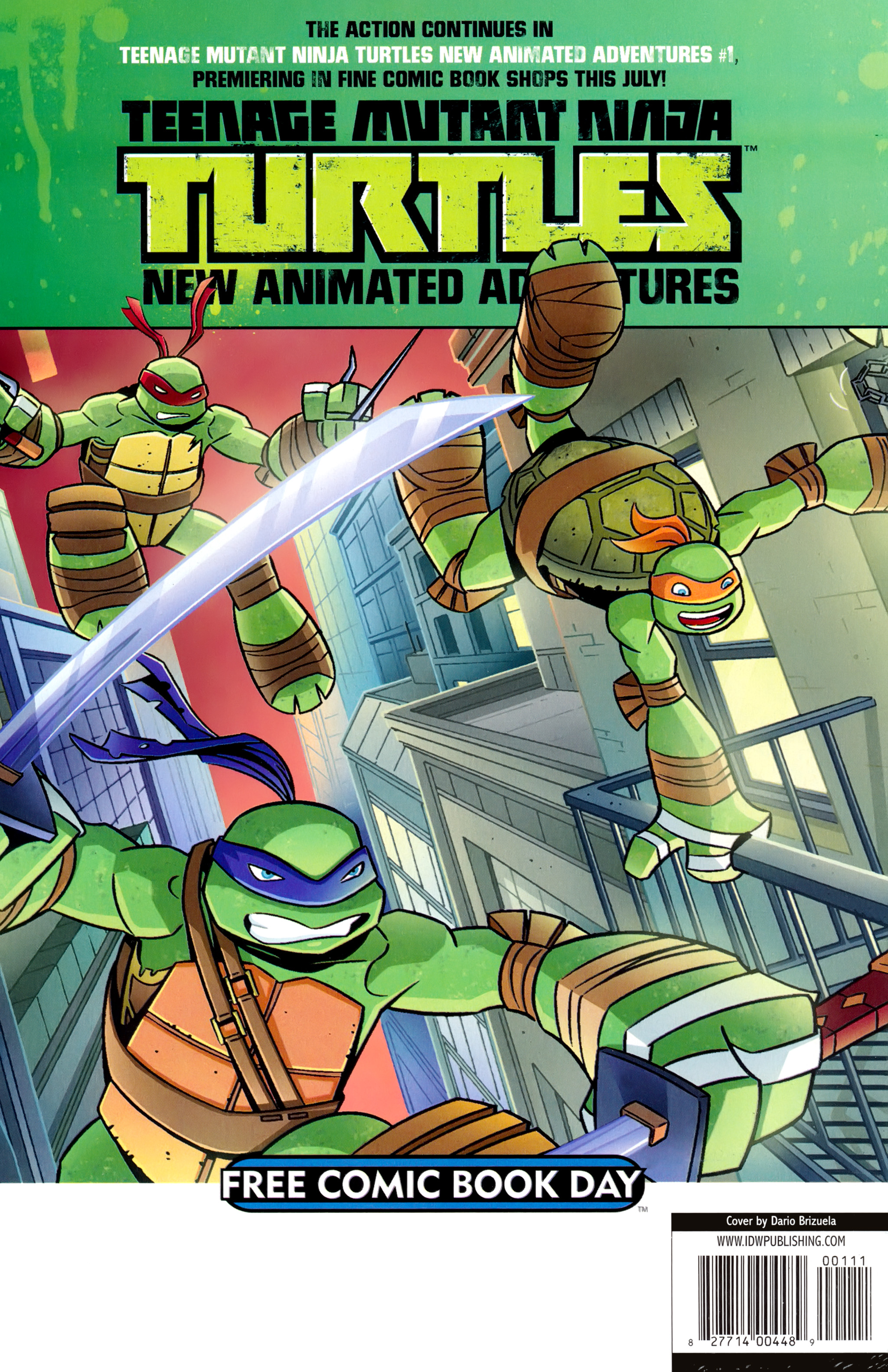 Read online Teenage Mutant Ninja Turtles New Animated Adventures Free Comic Book Day comic -  Issue # Full - 32