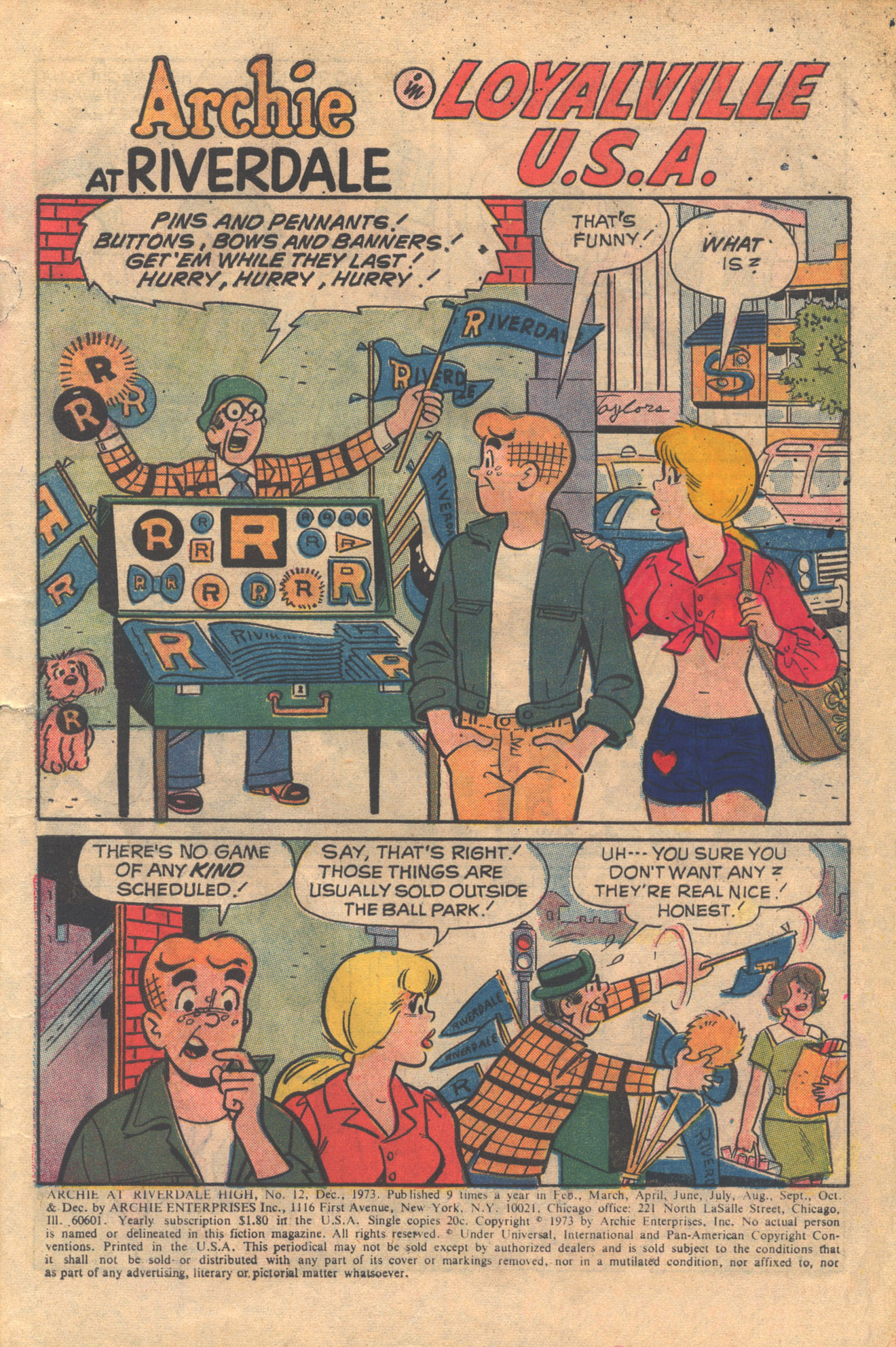 Read online Archie at Riverdale High (1972) comic -  Issue #12 - 3