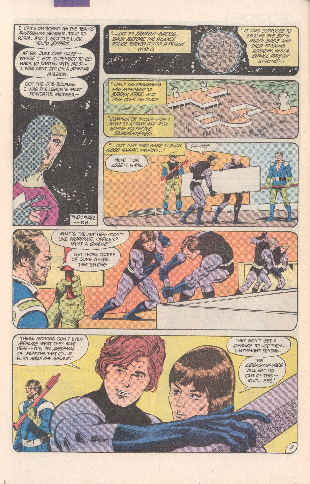 Legion of Super-Heroes (1980) 306 Page 9