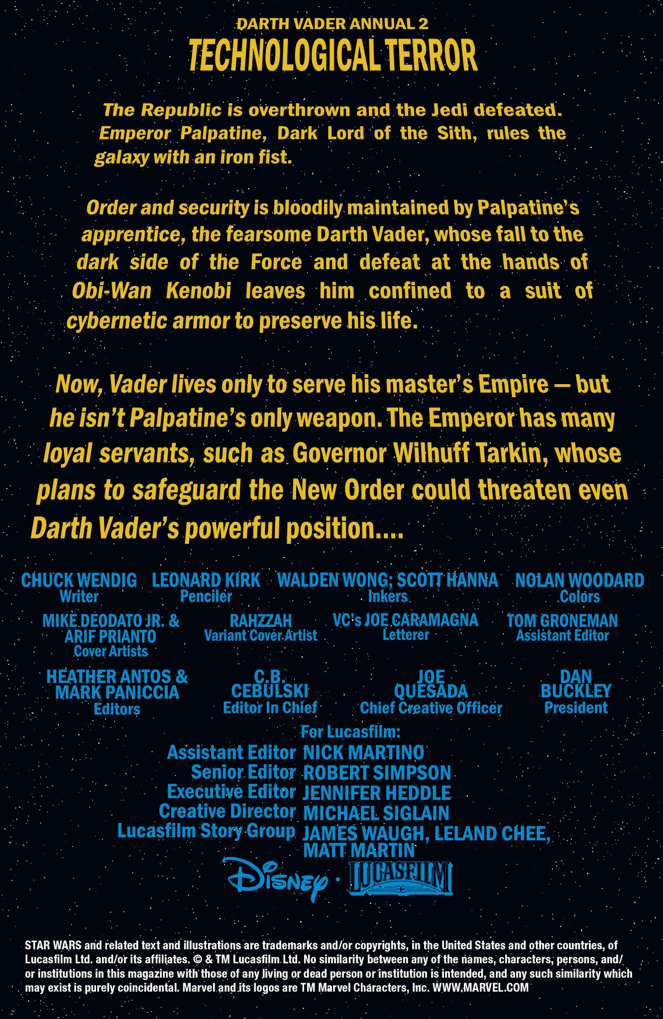 Read online Darth Vader comic -  Issue # (2015) Annual 2 - 2