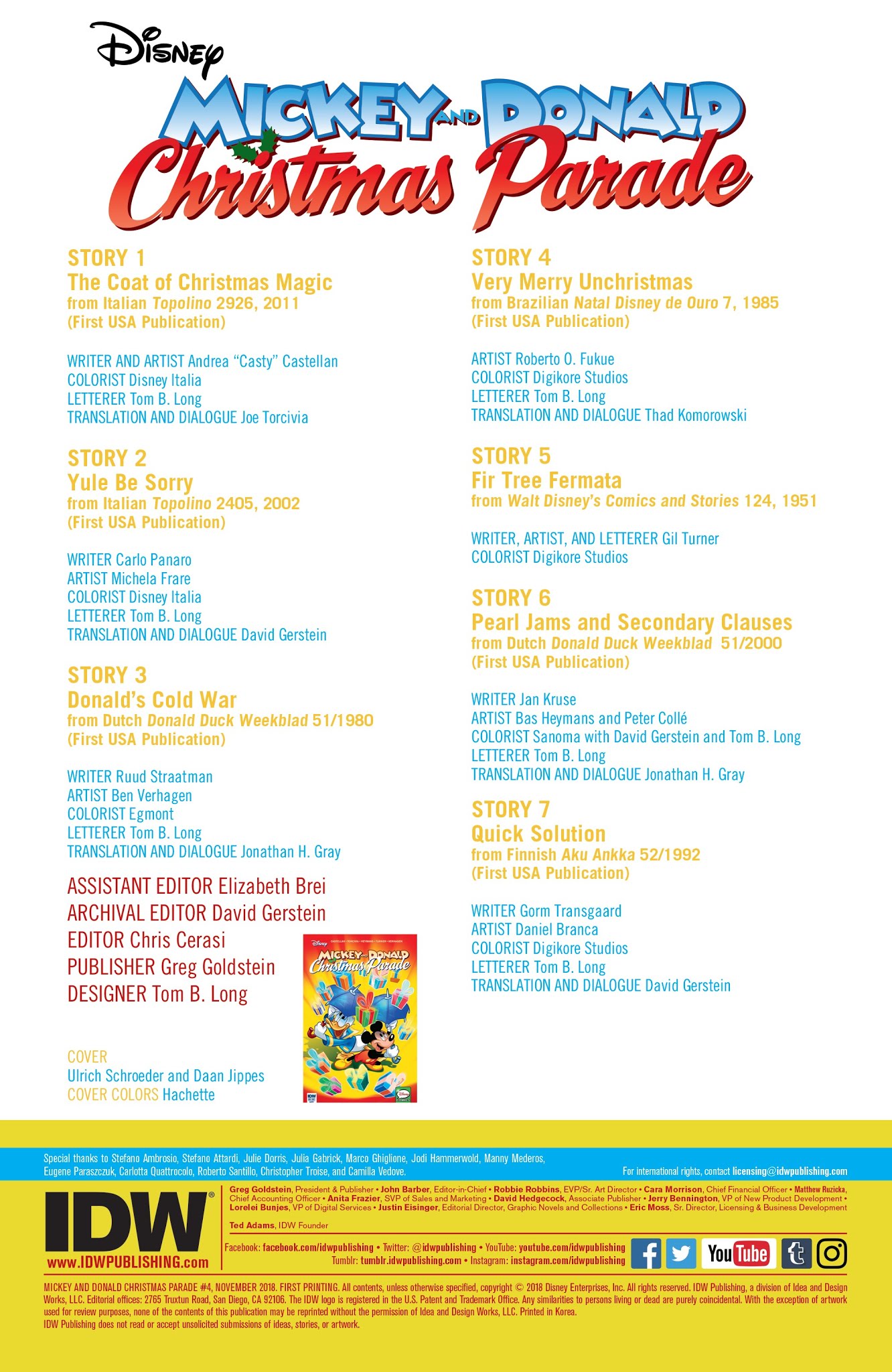 Read online Mickey and Donald Christmas Parade comic -  Issue #4 - 2