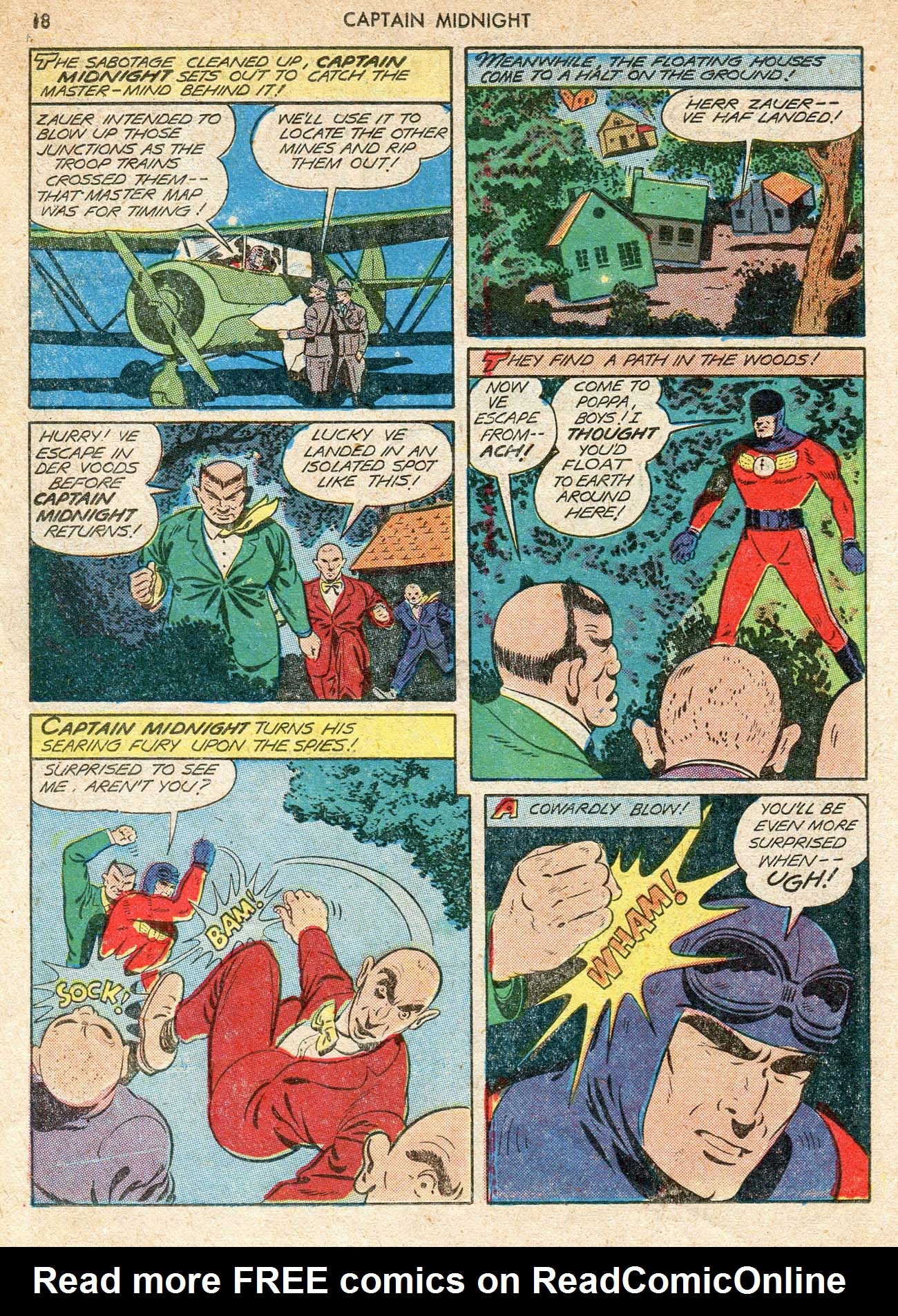 Read online Captain Midnight (1942) comic -  Issue #12 - 18
