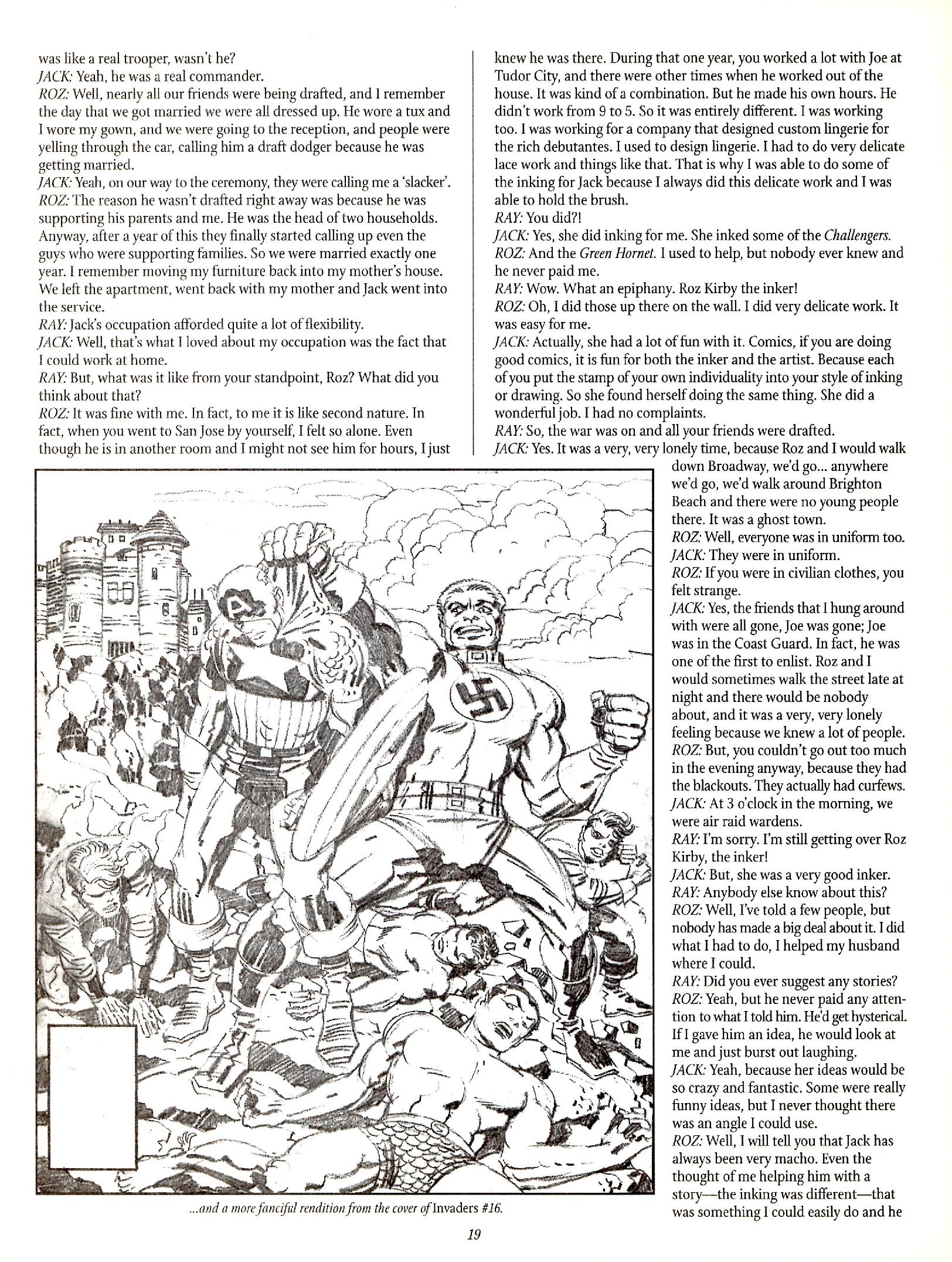 Read online The Jack Kirby Collector comic -  Issue #29 - 19